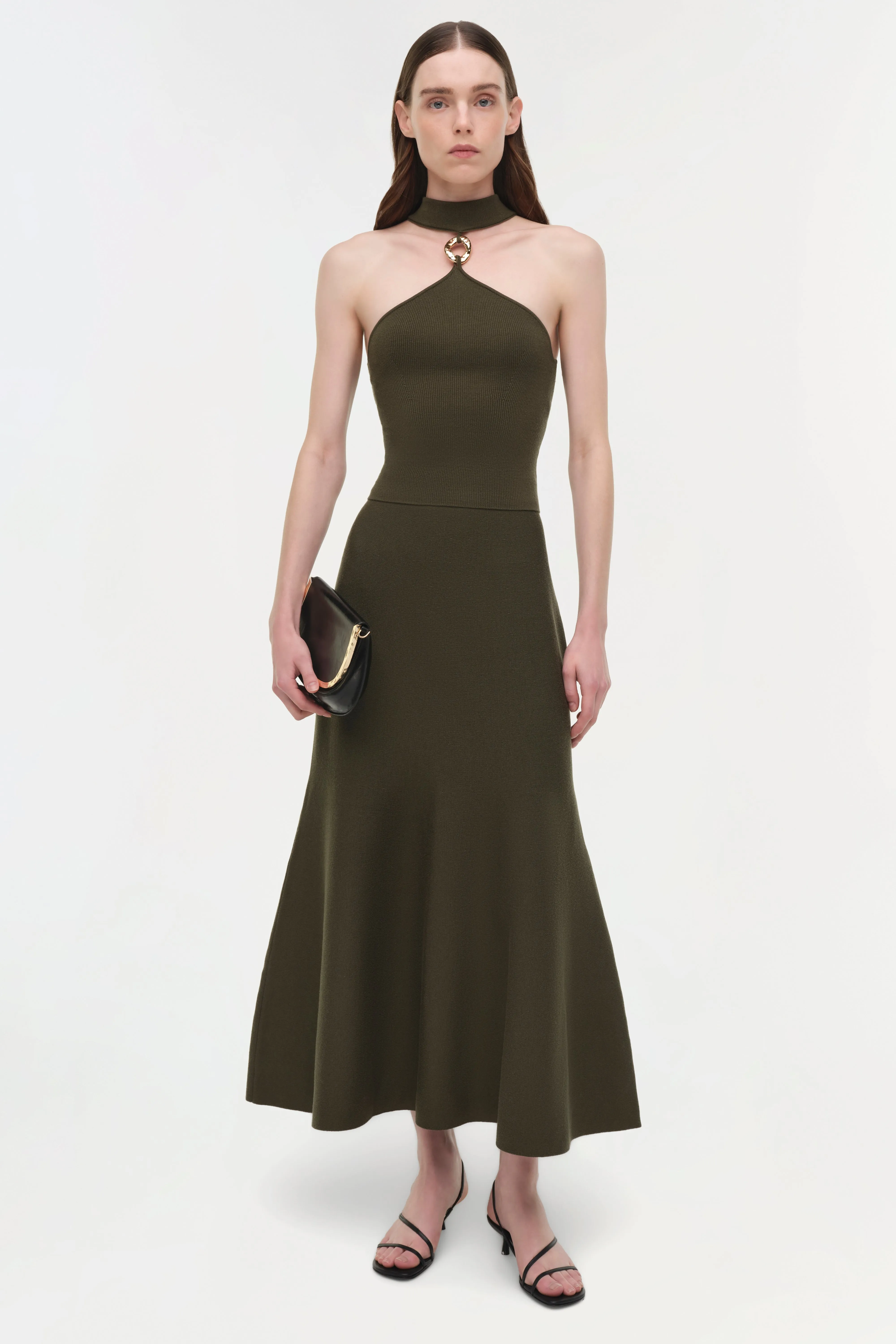 Layne Wool Midi Skirt sold by Jonathan Simkhai product image thumbnail 3