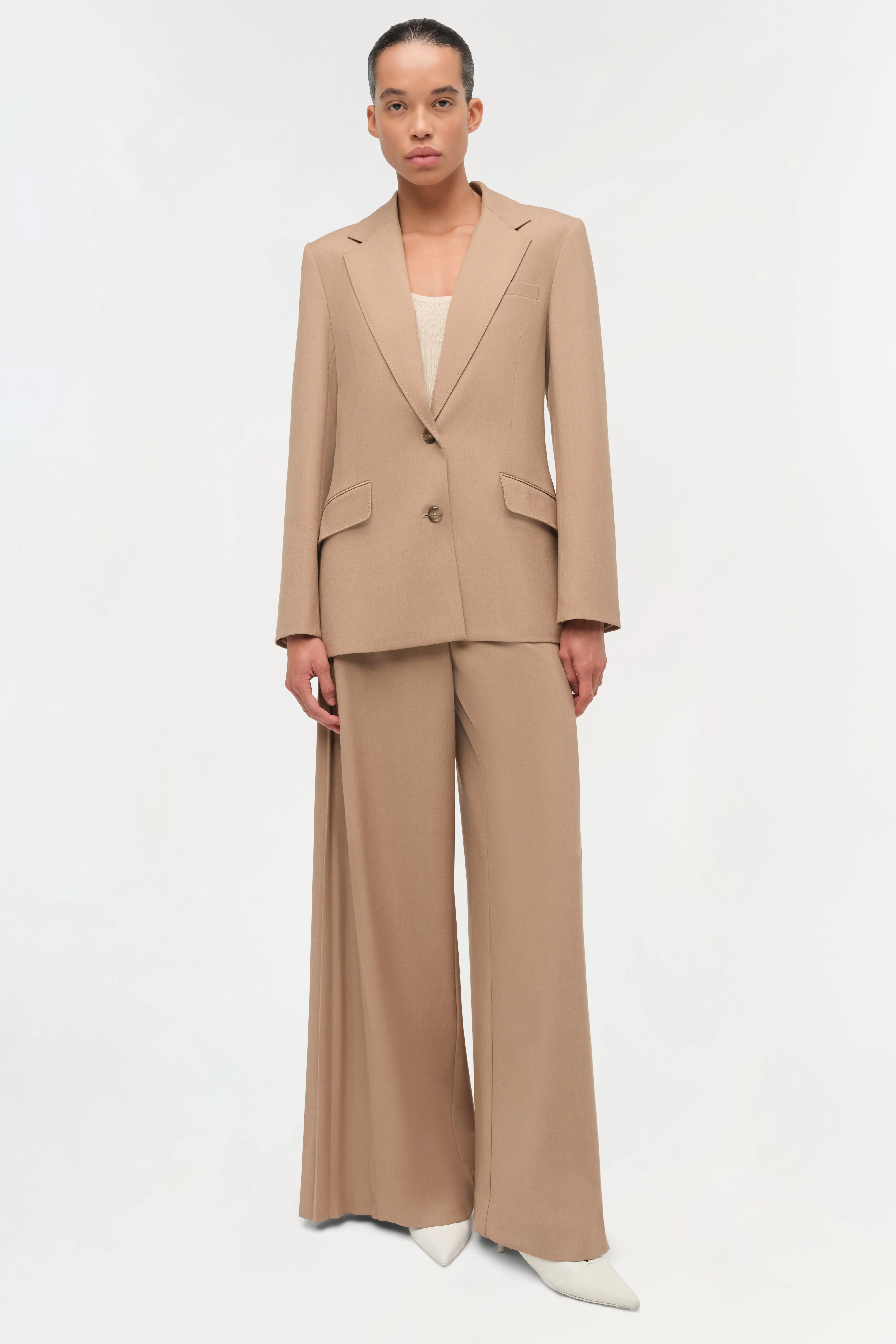 Moren Pleated Back Blazer sold by Jonathan Simkhai product image thumbnail 2