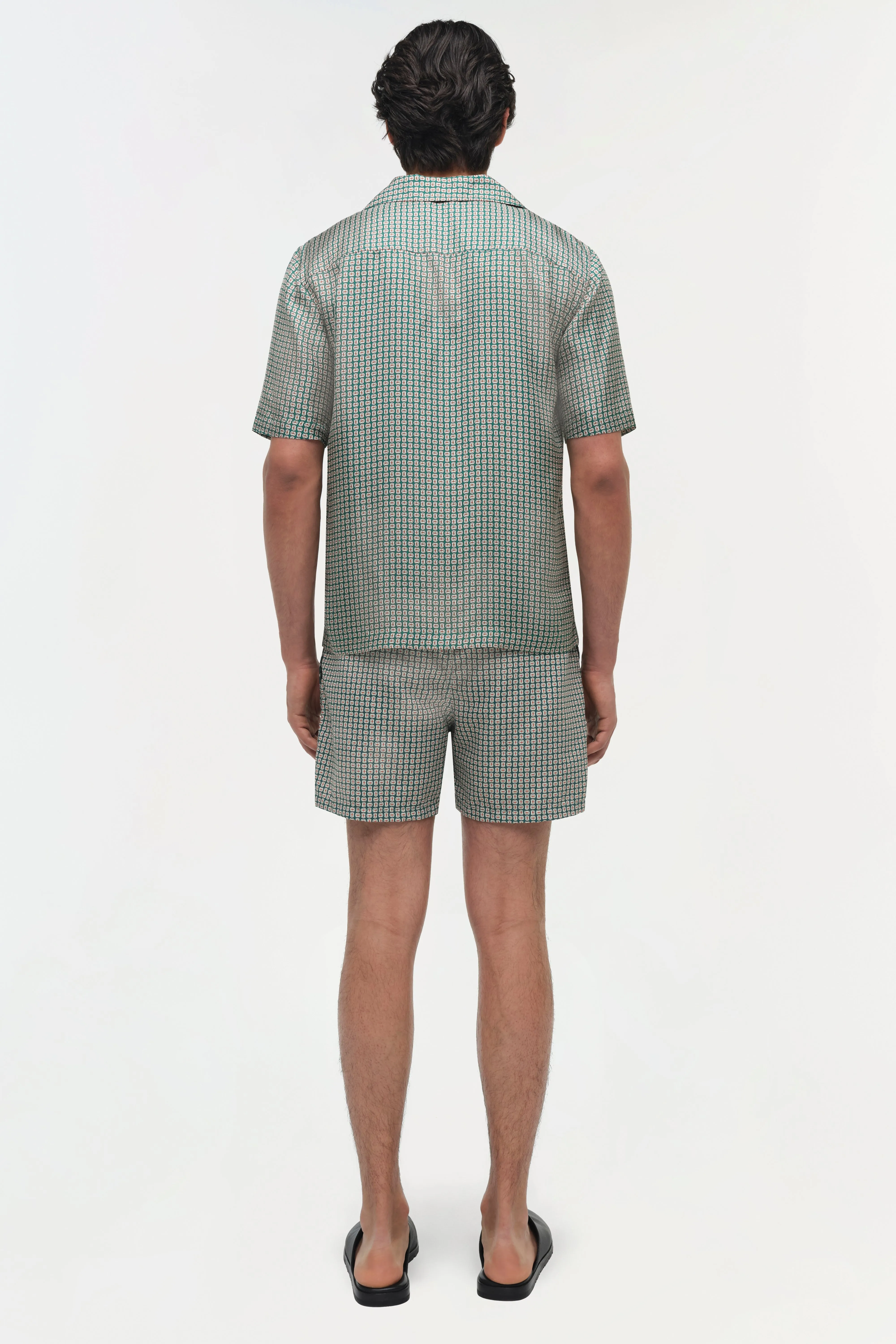 Clarke Silk Foulard Camp Shirt sold by Jonathan Simkhai product image thumbnail 5