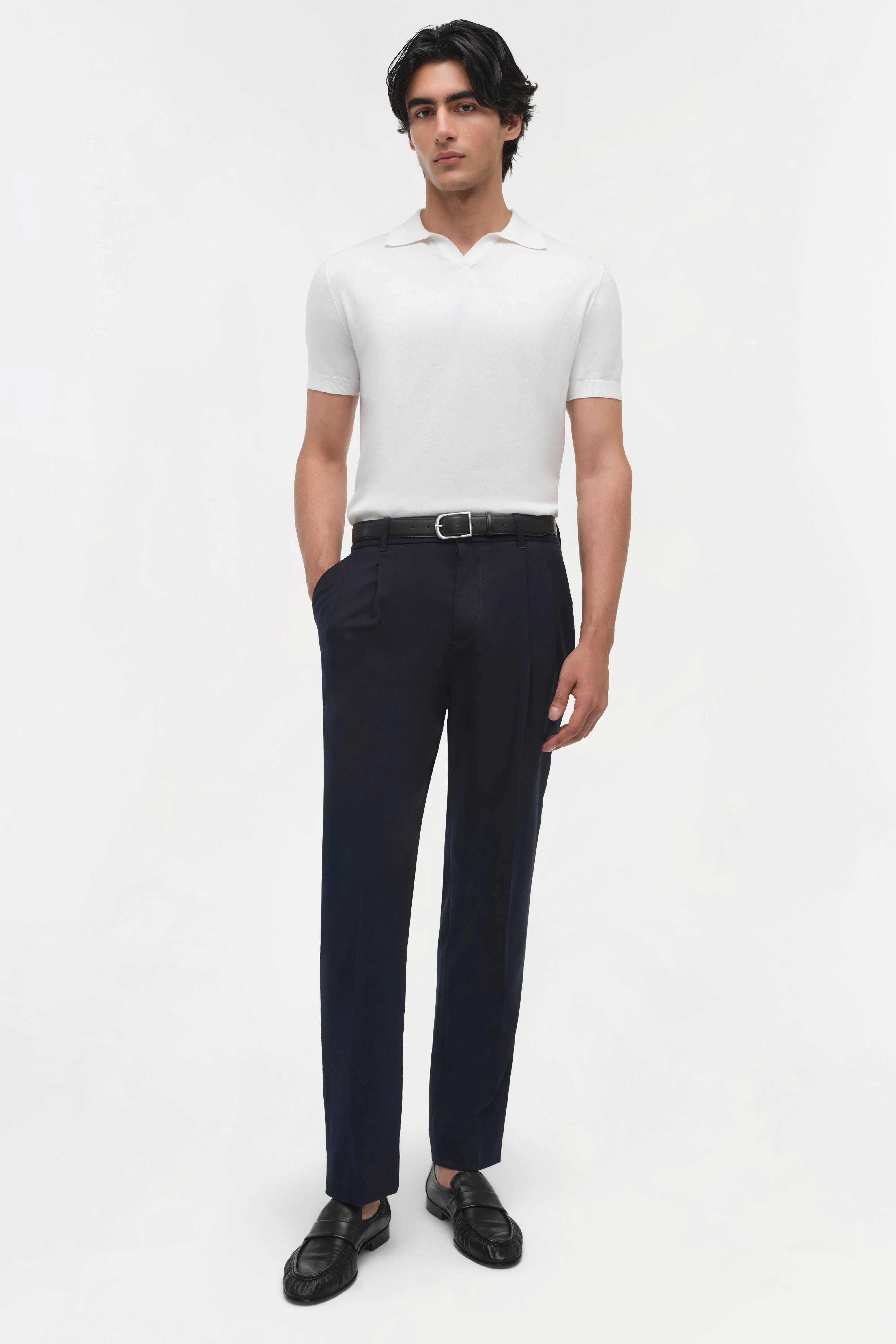 Bramble Pleat Front Trouser sold by Jonathan Simkhai product image thumbnail 2