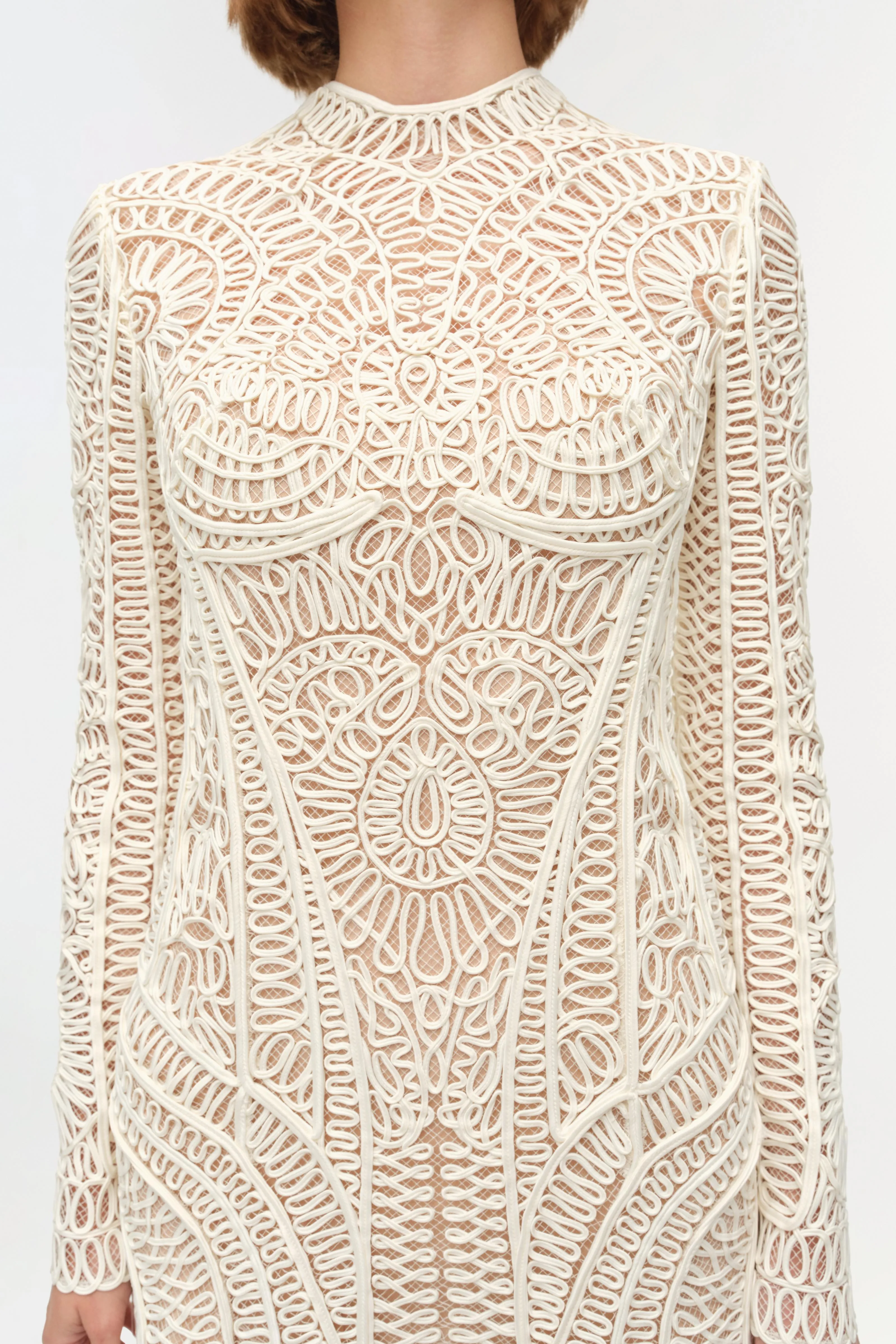 Fiona Guipure Midi Dress sold by Jonathan Simkhai product image thumbnail 4