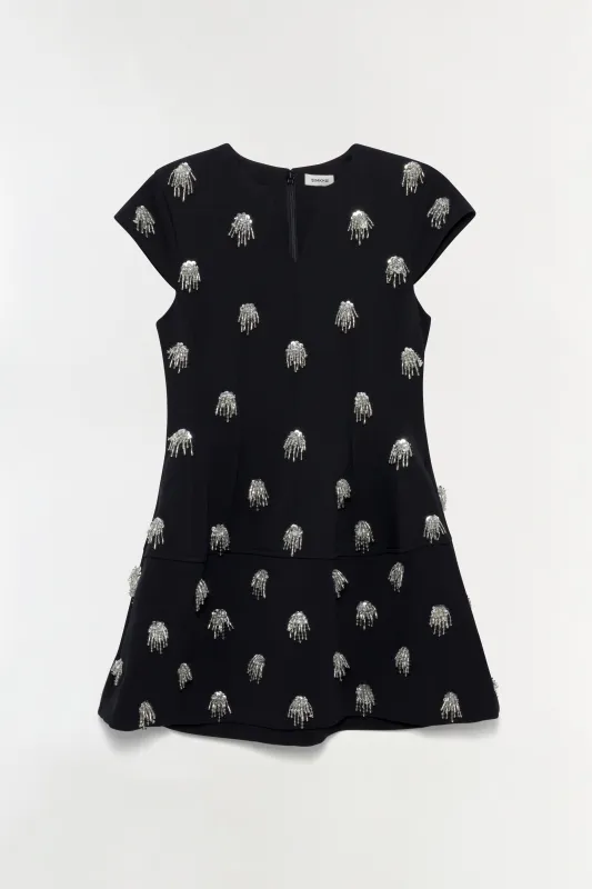 Bethanie Twill Embellished Mini Dress sold by Jonathan Simkhai