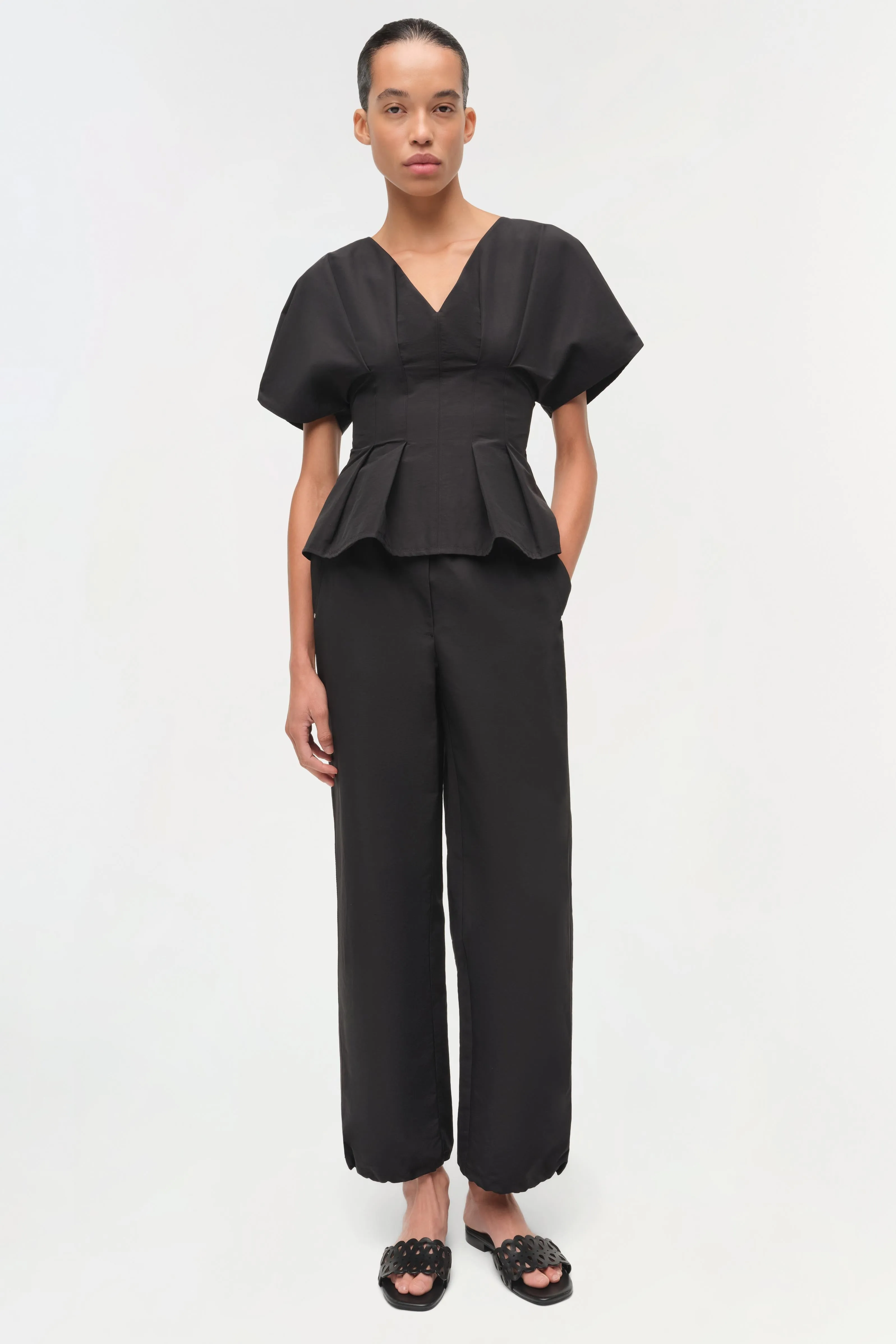 Rozen Cotton Faille Top sold by Jonathan Simkhai product image thumbnail 2