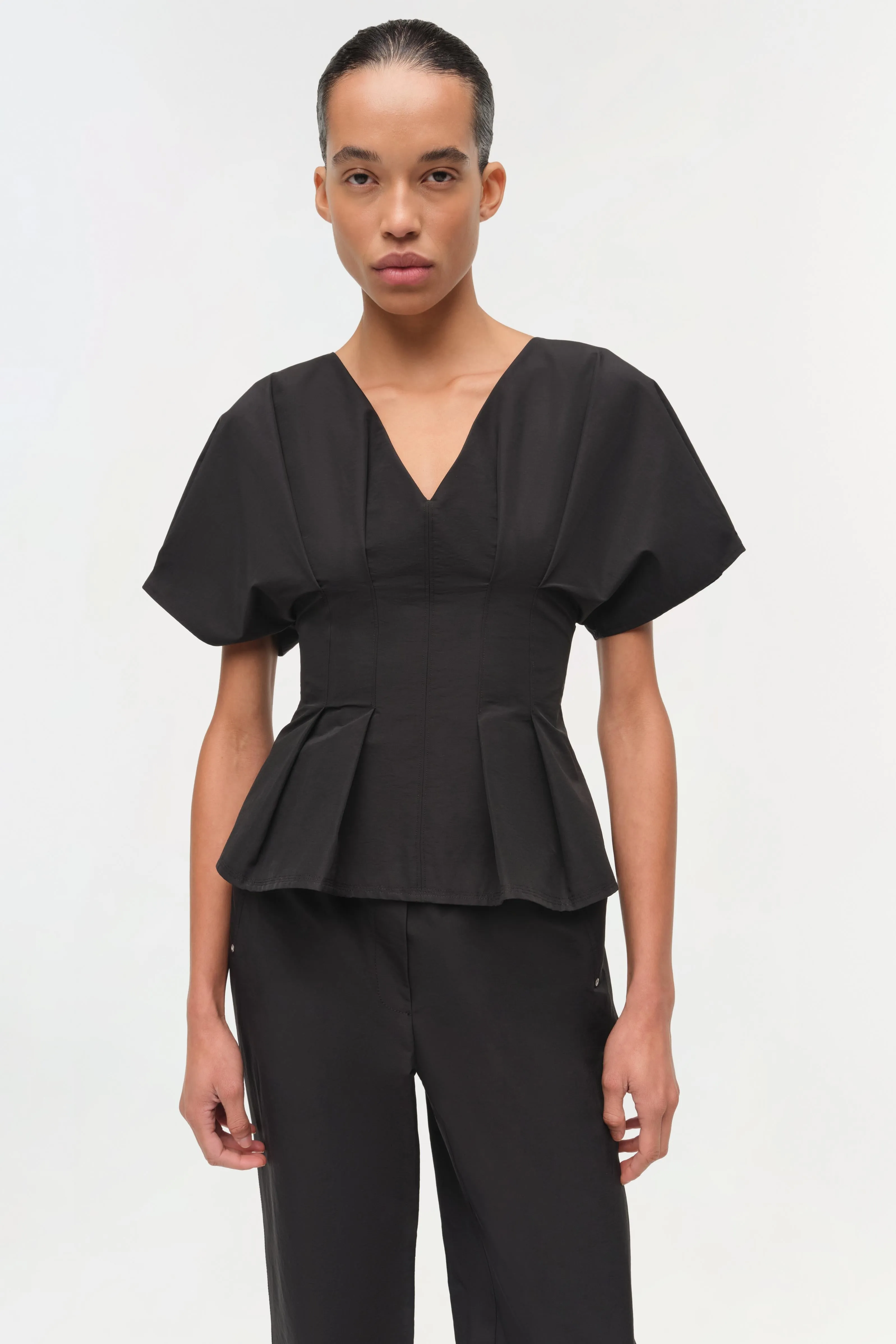 Rozen Cotton Faille Top sold by Jonathan Simkhai product image thumbnail 3