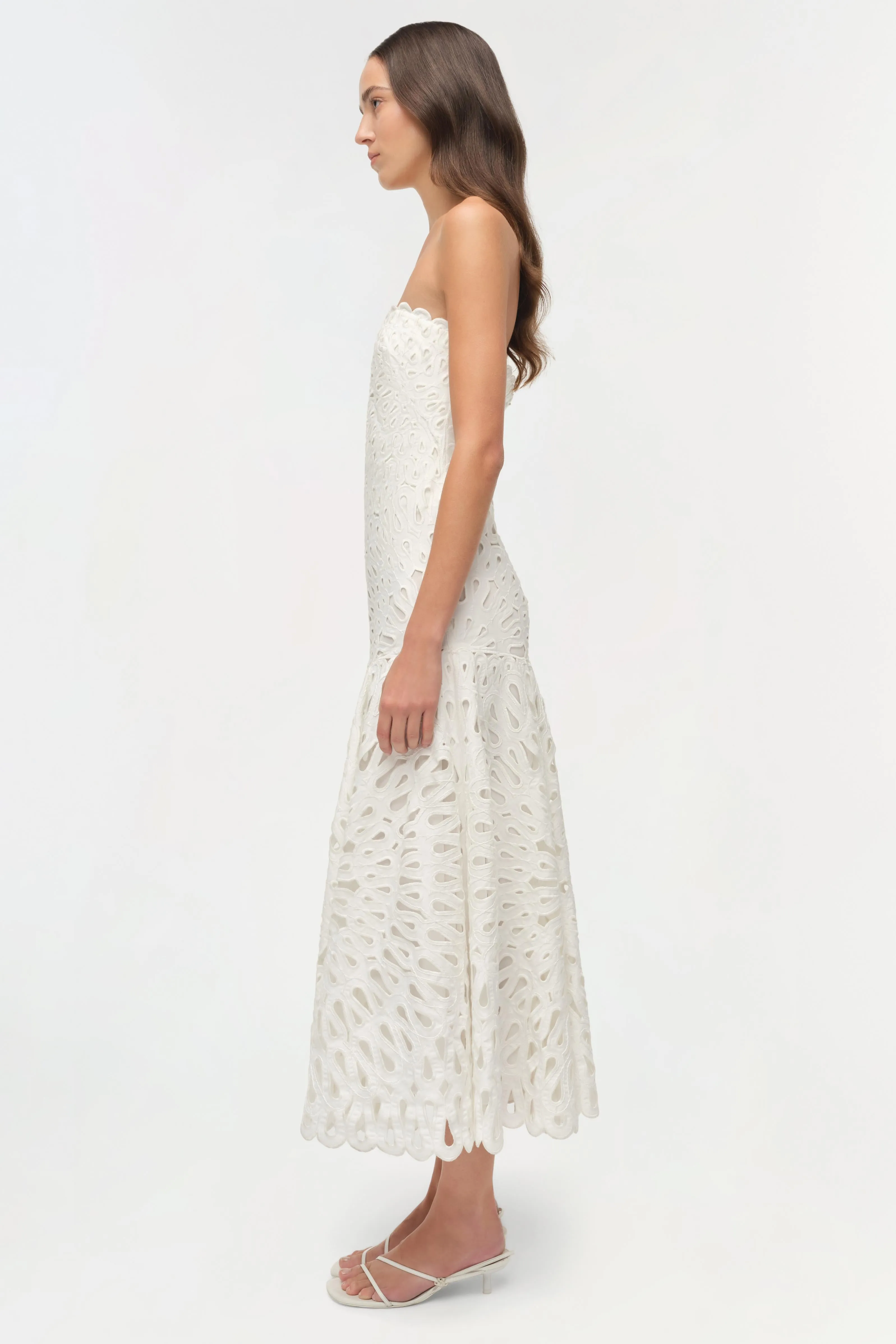 Florence Embroidered Midi Dress sold by Jonathan Simkhai product image thumbnail 4