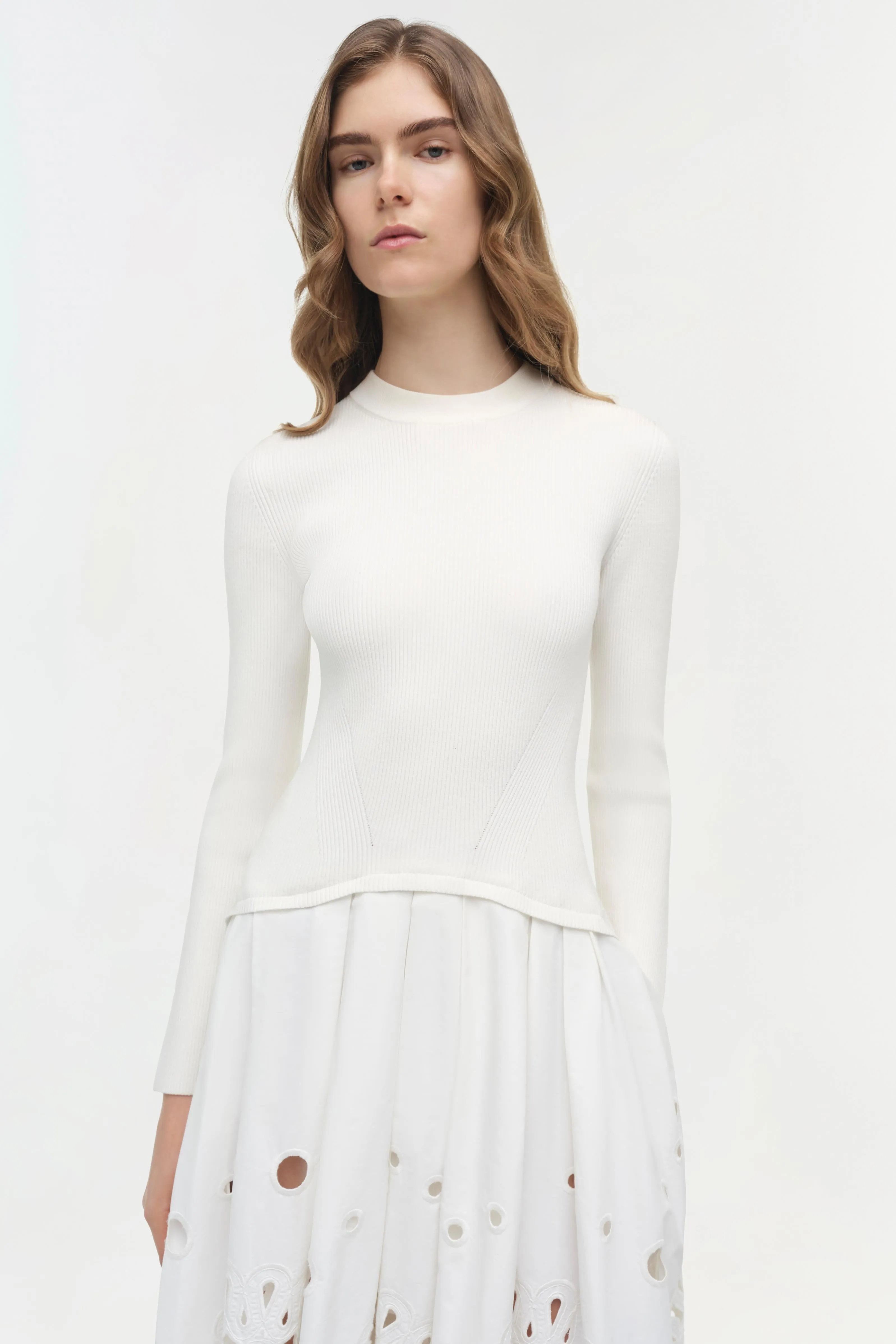 Daila Embroidered Knit Midi Dress sold by Jonathan Simkhai product image thumbnail 3