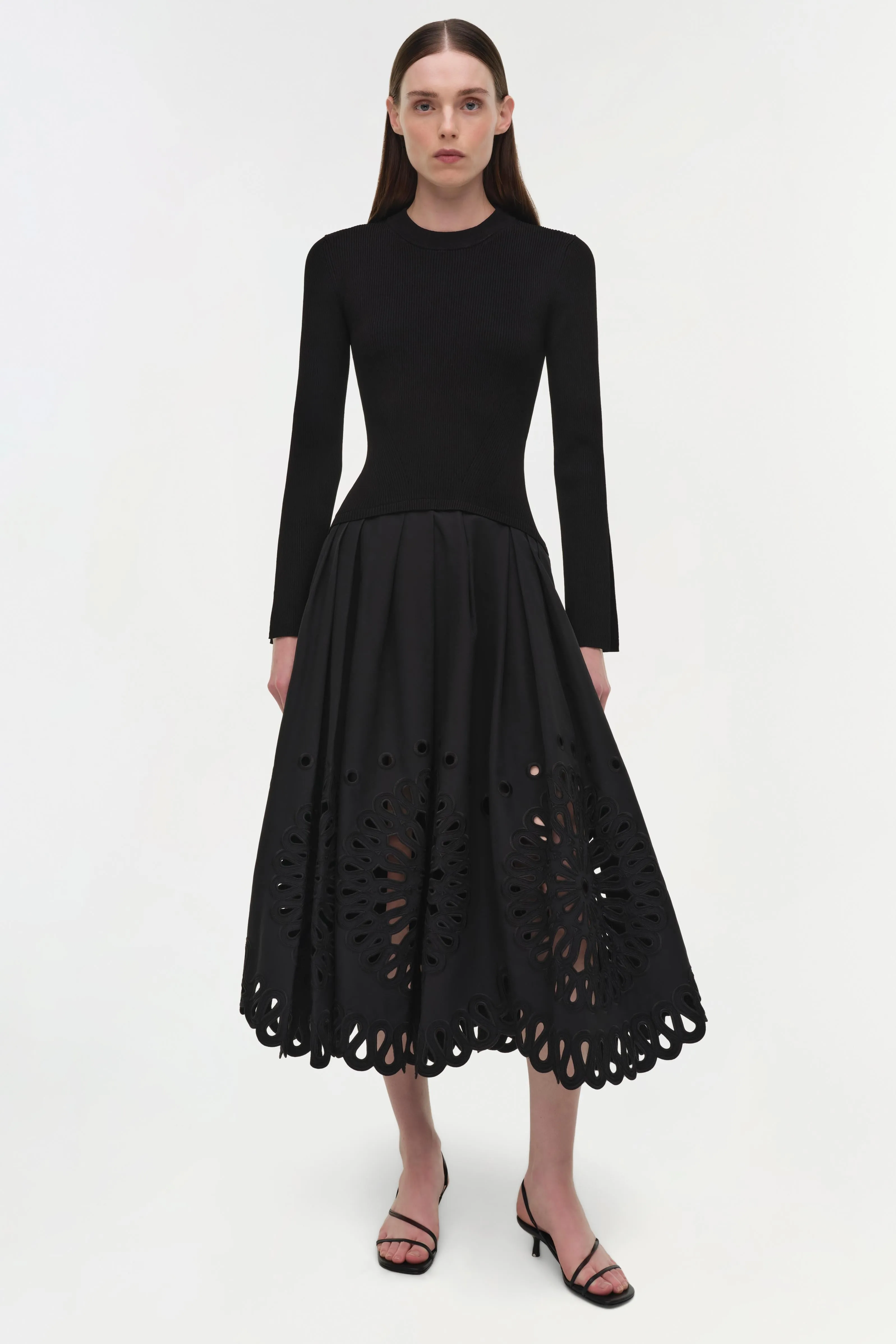 Daila Embroidered Knit Midi Dress sold by Jonathan Simkhai product image thumbnail 2