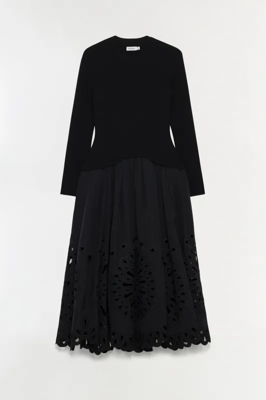 Daila Embroidered Knit Midi Dress sold by Jonathan Simkhai