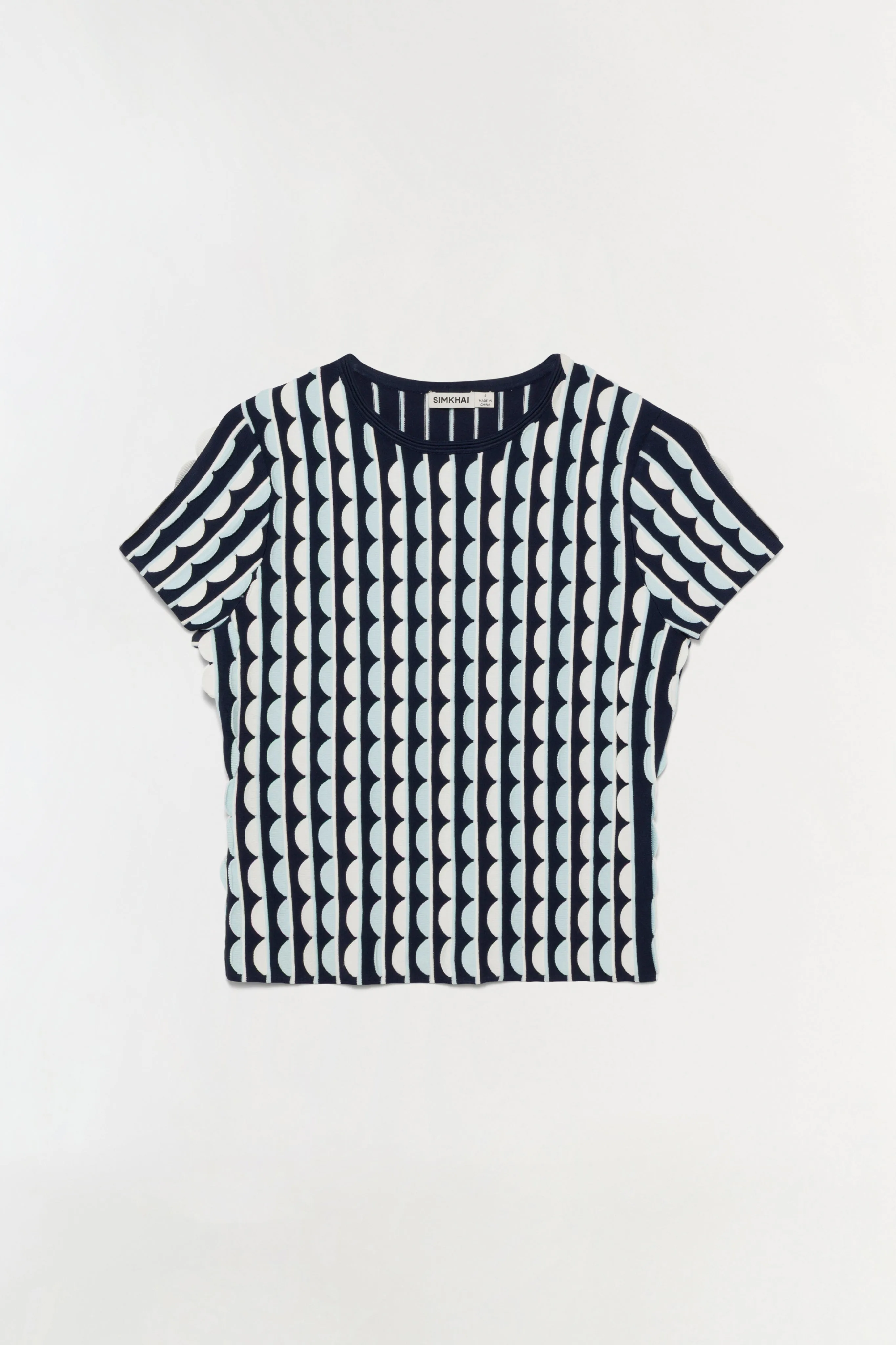 Kendra Scalloped Knit Top sold by Jonathan Simkhai