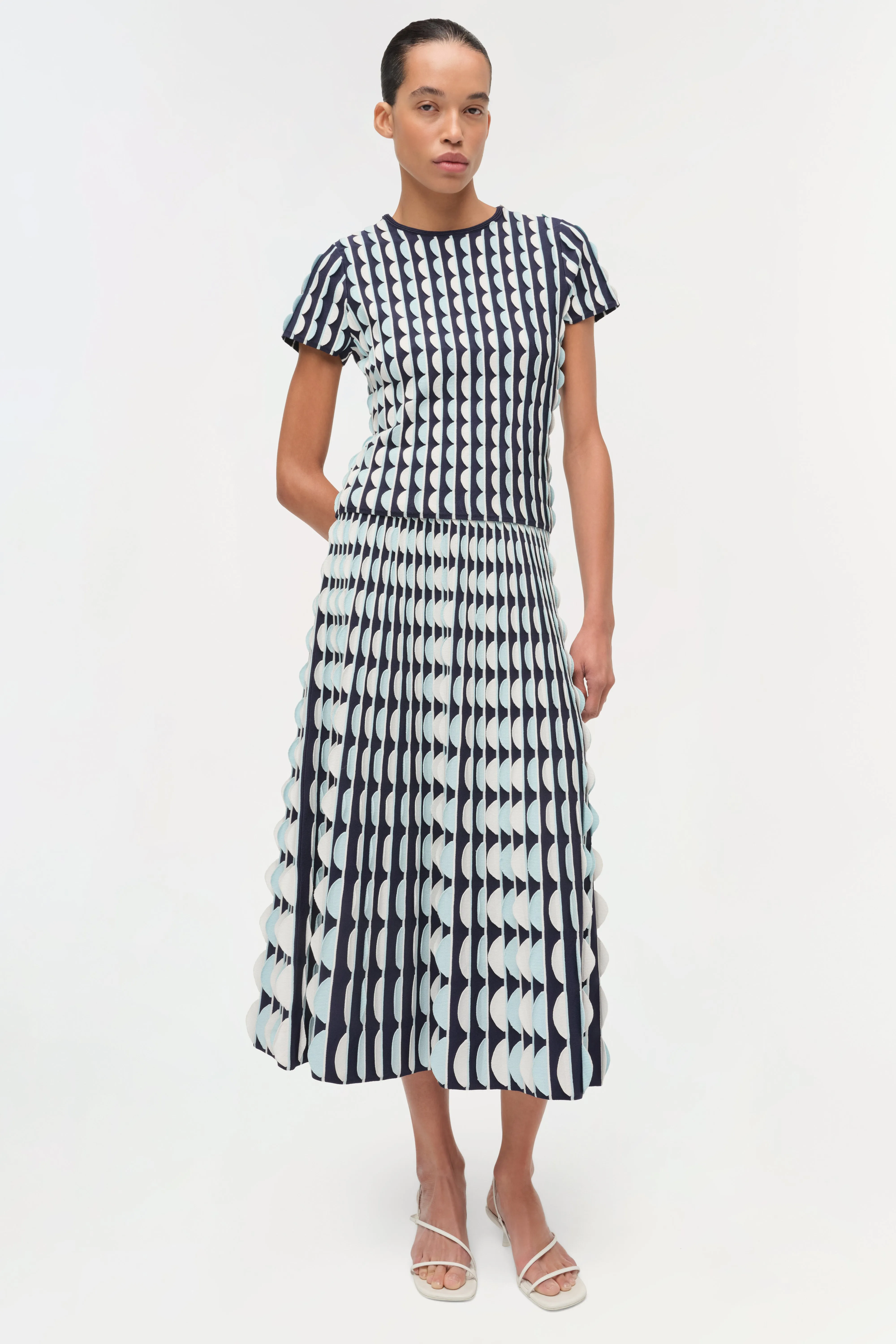 Kendra Scalloped Knit Top sold by Jonathan Simkhai product image thumbnail 2