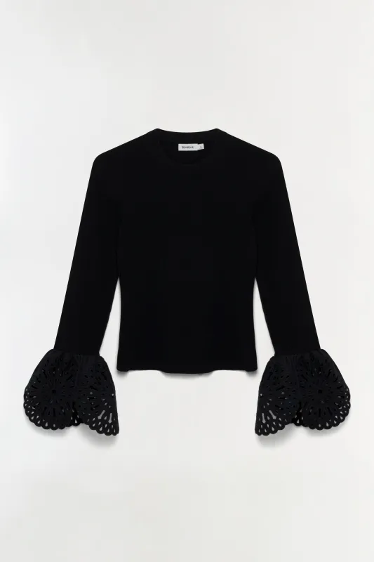 Elyse Embroidered Knit Top sold by Jonathan Simkhai