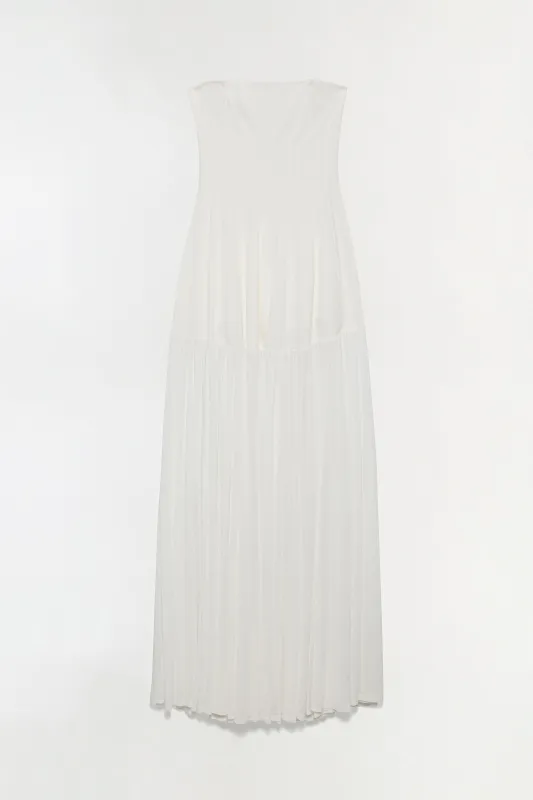 Sandrine Draped Jersey Bustier Midi Dress made by Jonathan Simkhai