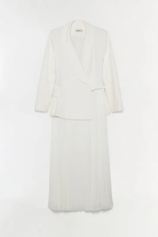 Alexandra Pleated Blazer Midi Dress sold by Jonathan Simkhai