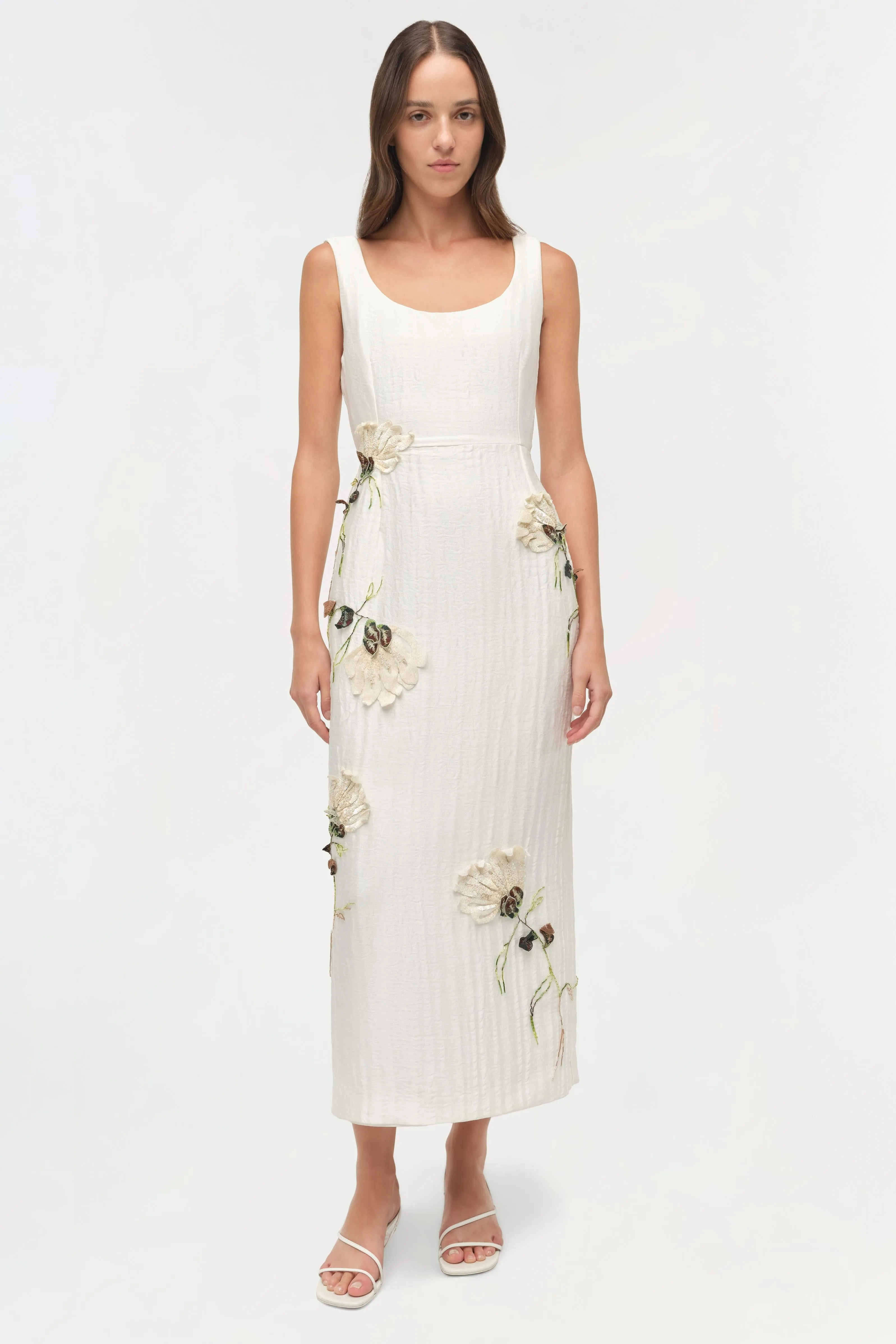 Lilibeth Floral Jacquard Midi Dress sold by Jonathan Simkhai product image thumbnail 2