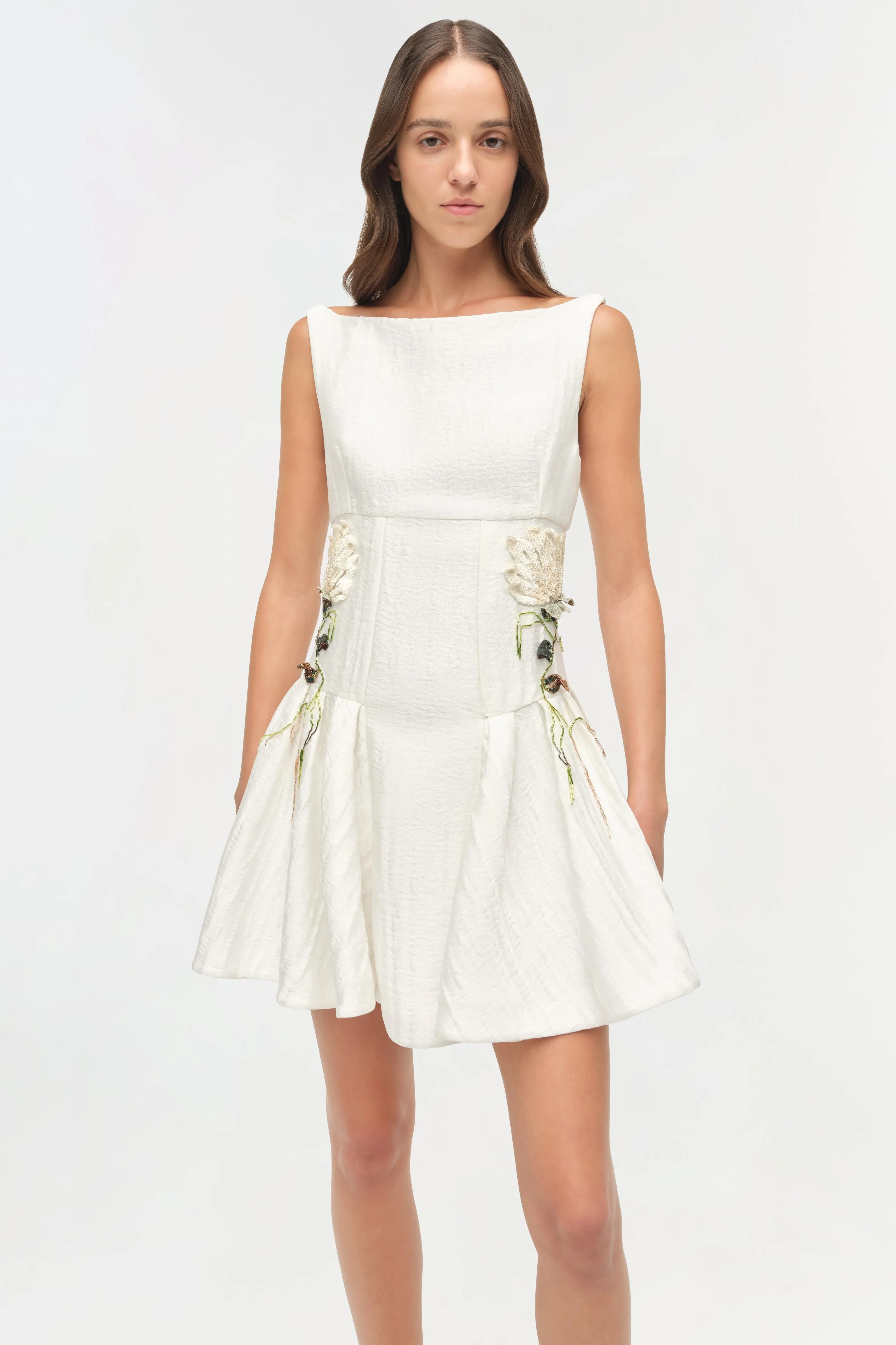 Calilly Floral Jacquard Mini Dress sold by Jonathan Simkhai product image thumbnail 3