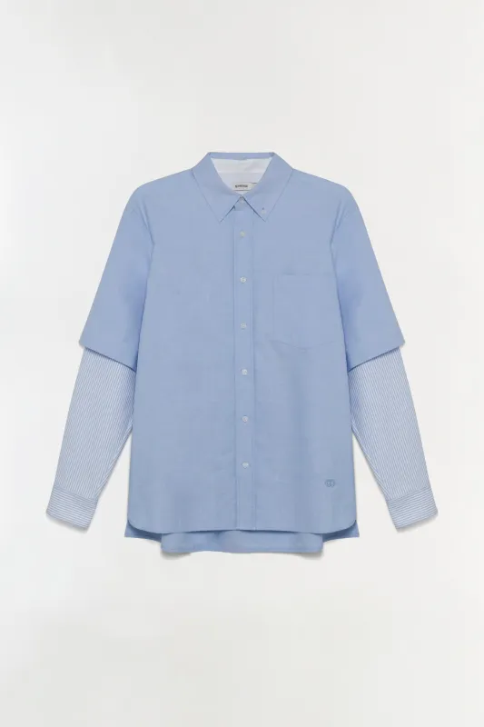 Quade Double Sleeve Shirt sold by Jonathan Simkhai