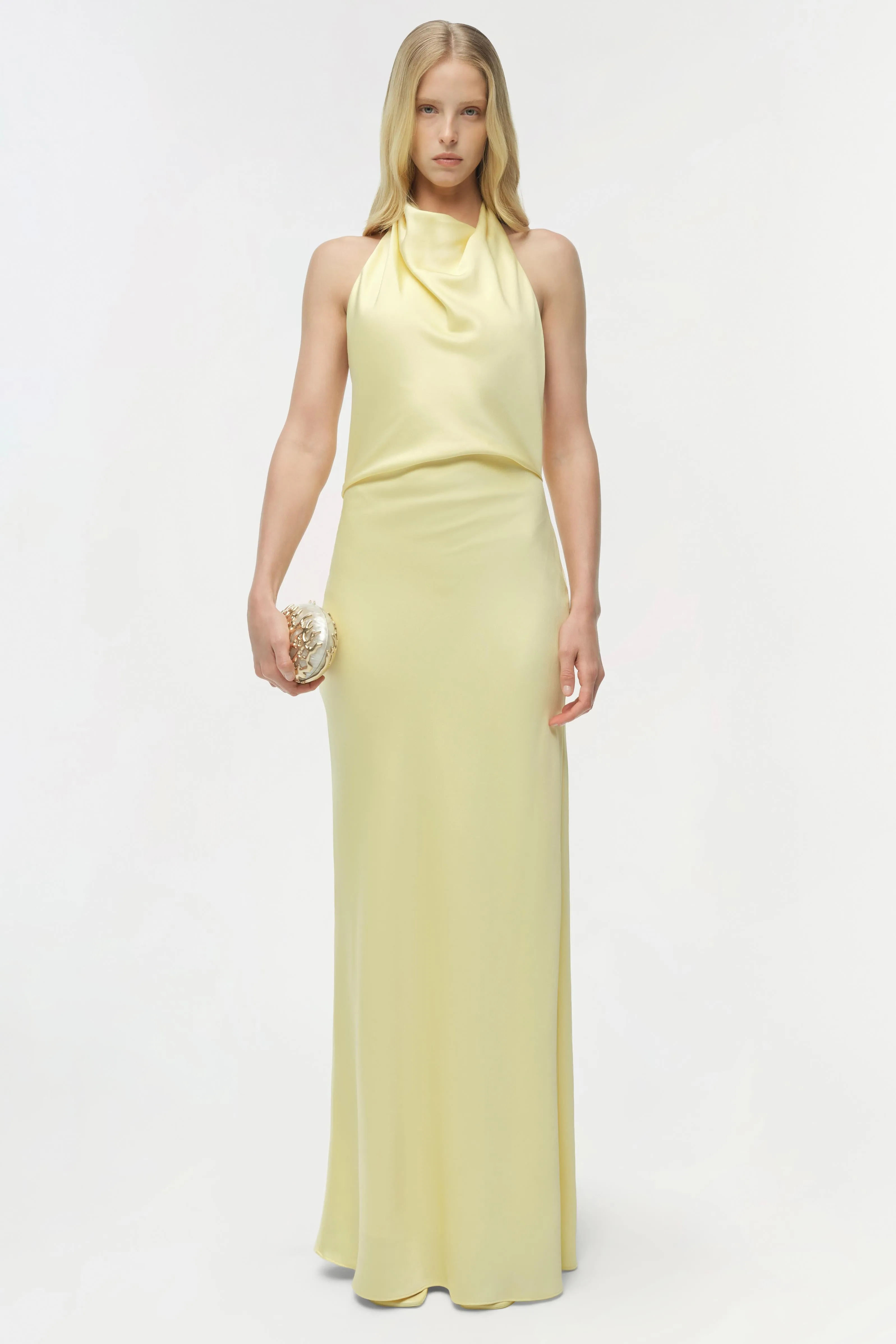 Reannon Draped Satin Gown sold by Jonathan Simkhai product image thumbnail 2