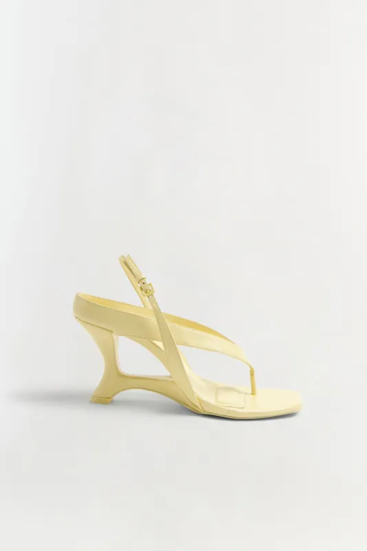 Darya Leather Wedge Thong Sandal sold by Jonathan Simkhai