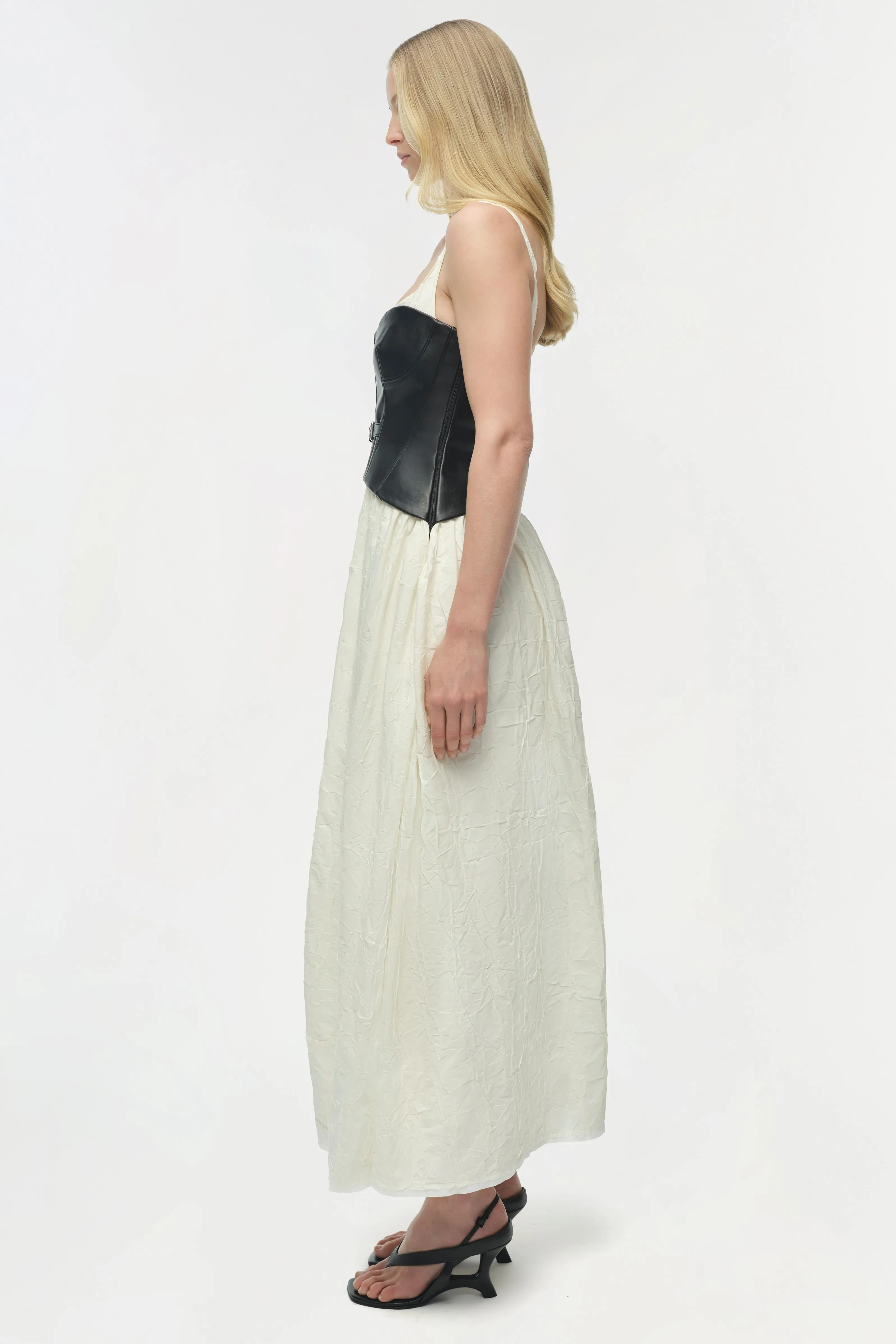 Cortland Belted Bustier Midi Dress sold by Jonathan Simkhai product image thumbnail 5