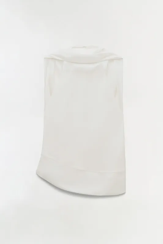 Samira Satin Cape Top made by Jonathan Simkhai