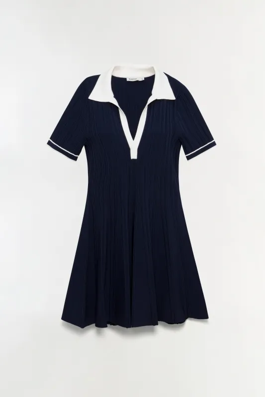 Page Knit Polo Mini Dress sold by Jonathan Simkhai