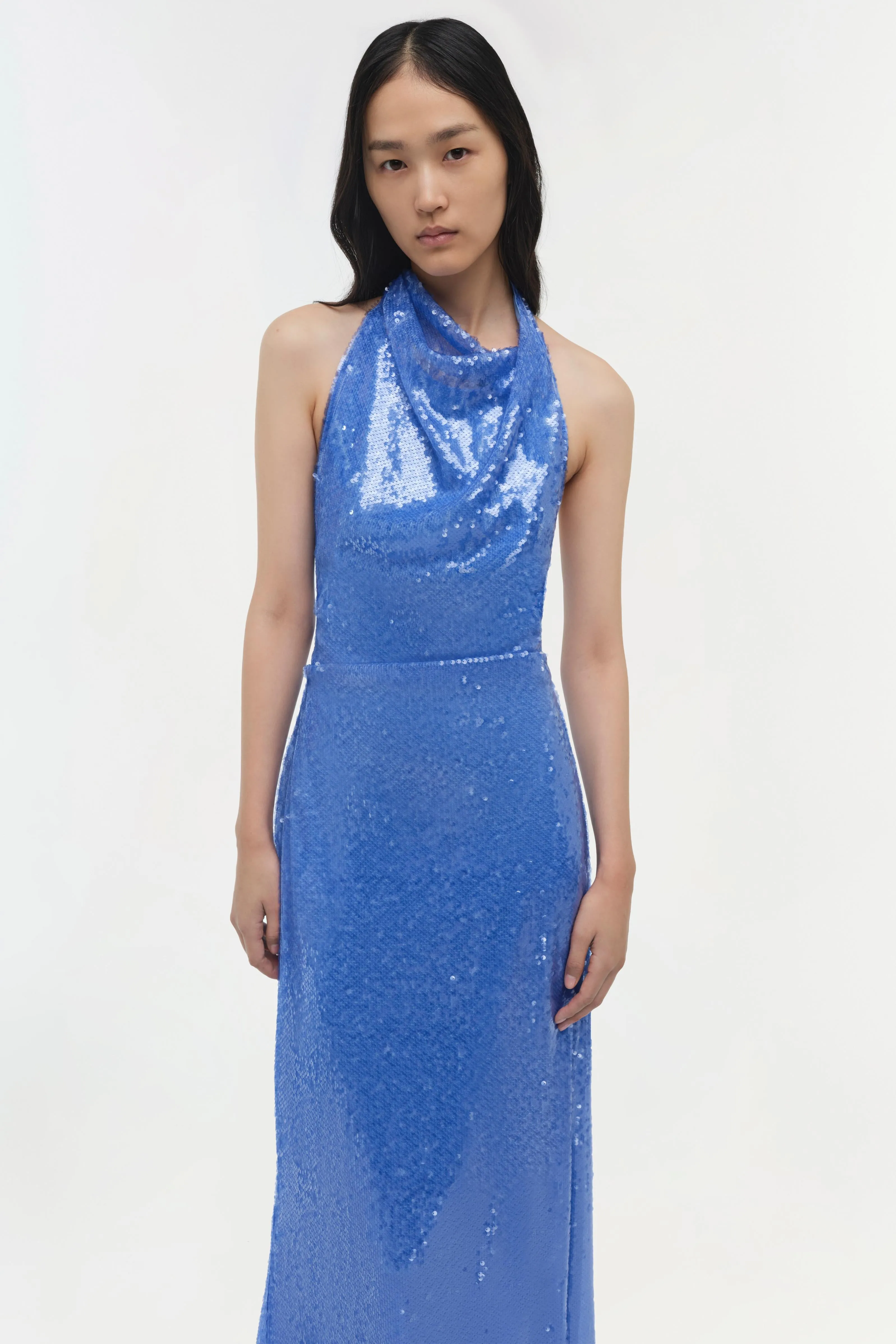 Reannon Draped Sequin Gown sold by Jonathan Simkhai product image thumbnail 4
