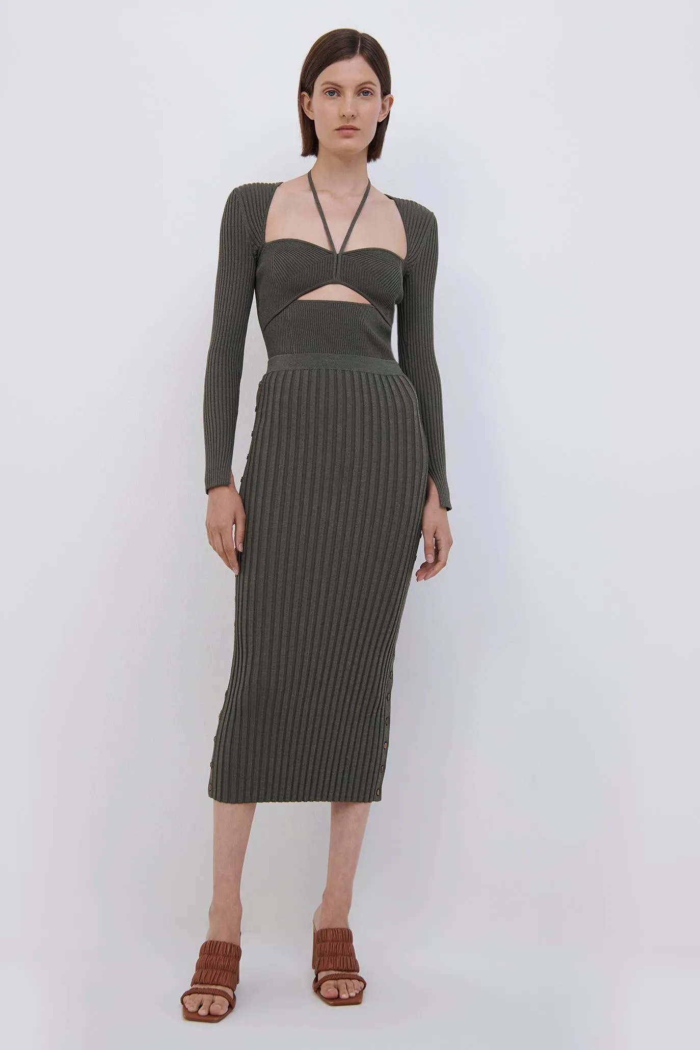 Ashton Marled Midi Skirt sold by Jonathan Simkhai product image thumbnail 2