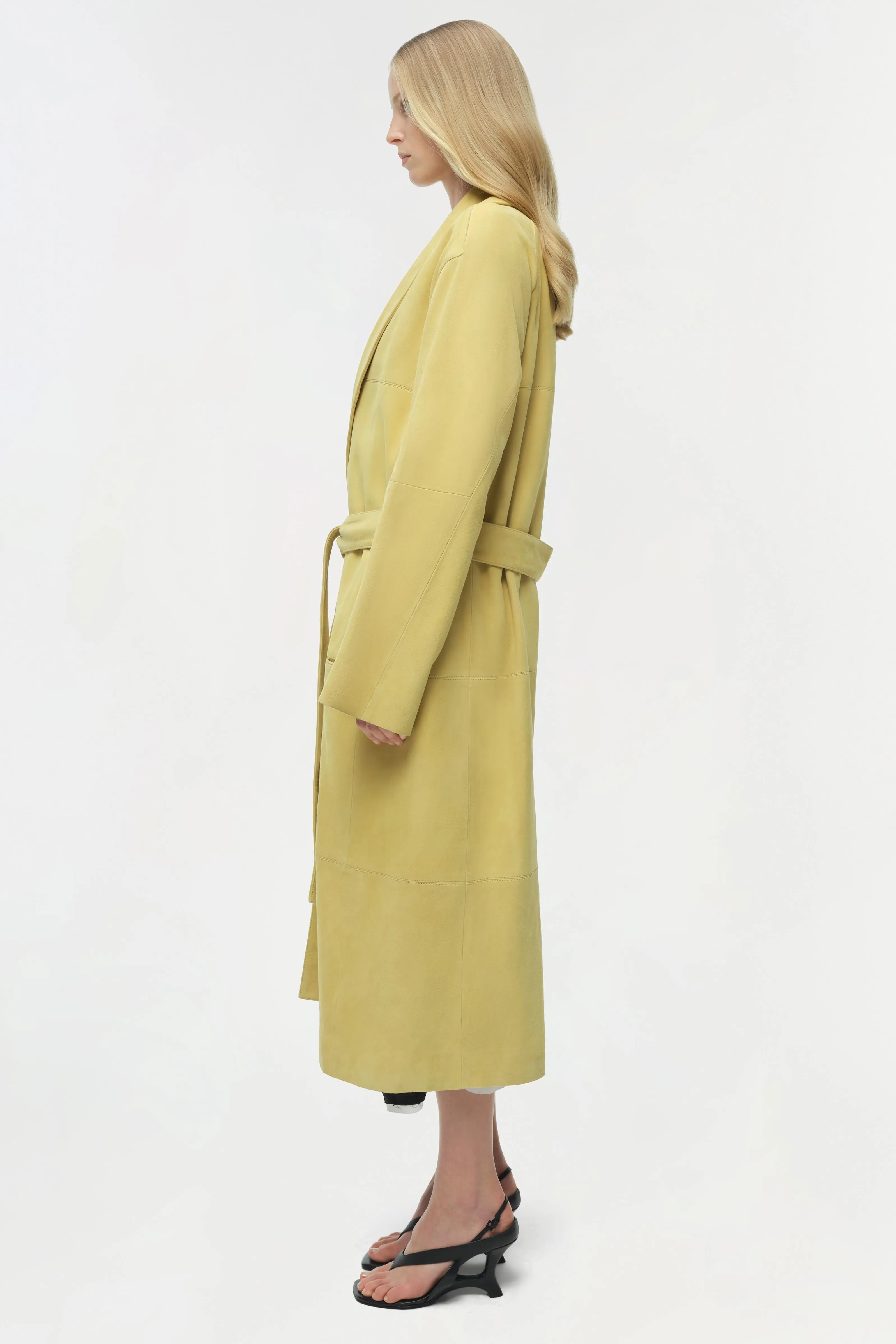 Enola Suede Trench Coat sold by Jonathan Simkhai product image thumbnail 4