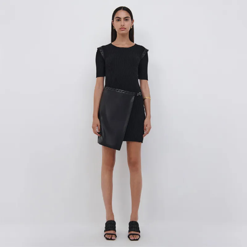 Gianina Vegan Leather Mini Dress sold by Jonathan Simkhai