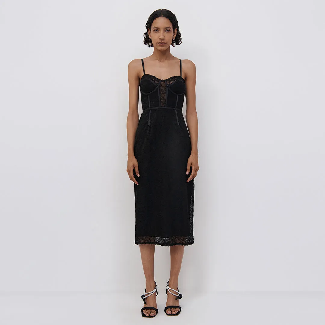 Roslyn Lingerie Lace Midi Dress sold by Jonathan Simkhai