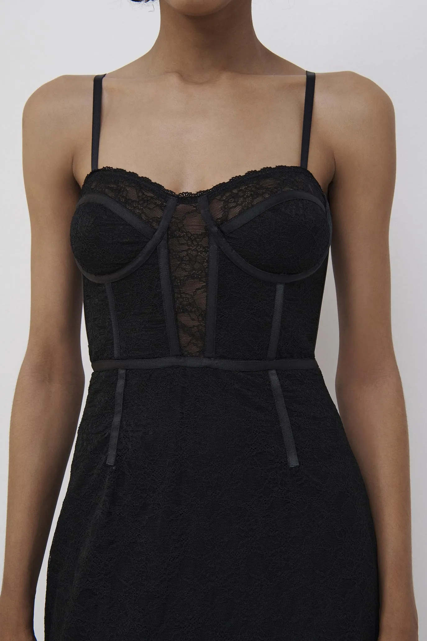 Roslyn Lingerie Lace Midi Dress sold by Jonathan Simkhai product image thumbnail 3