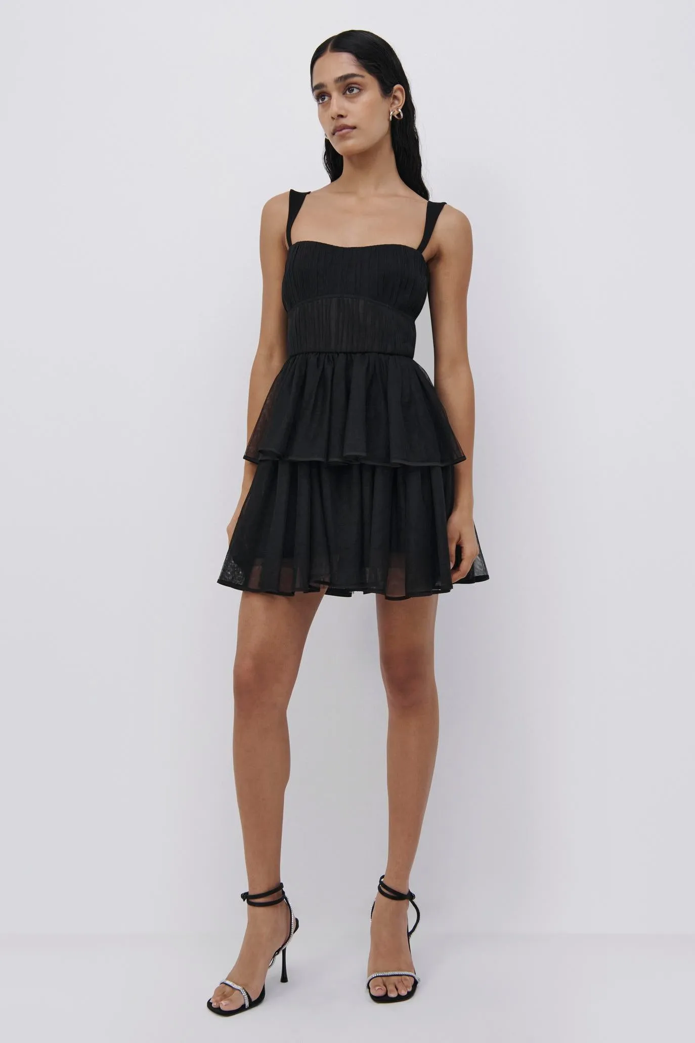Annabella Tulle Plisse Mini Dress sold by Jonathan Simkhai product image thumbnail 4