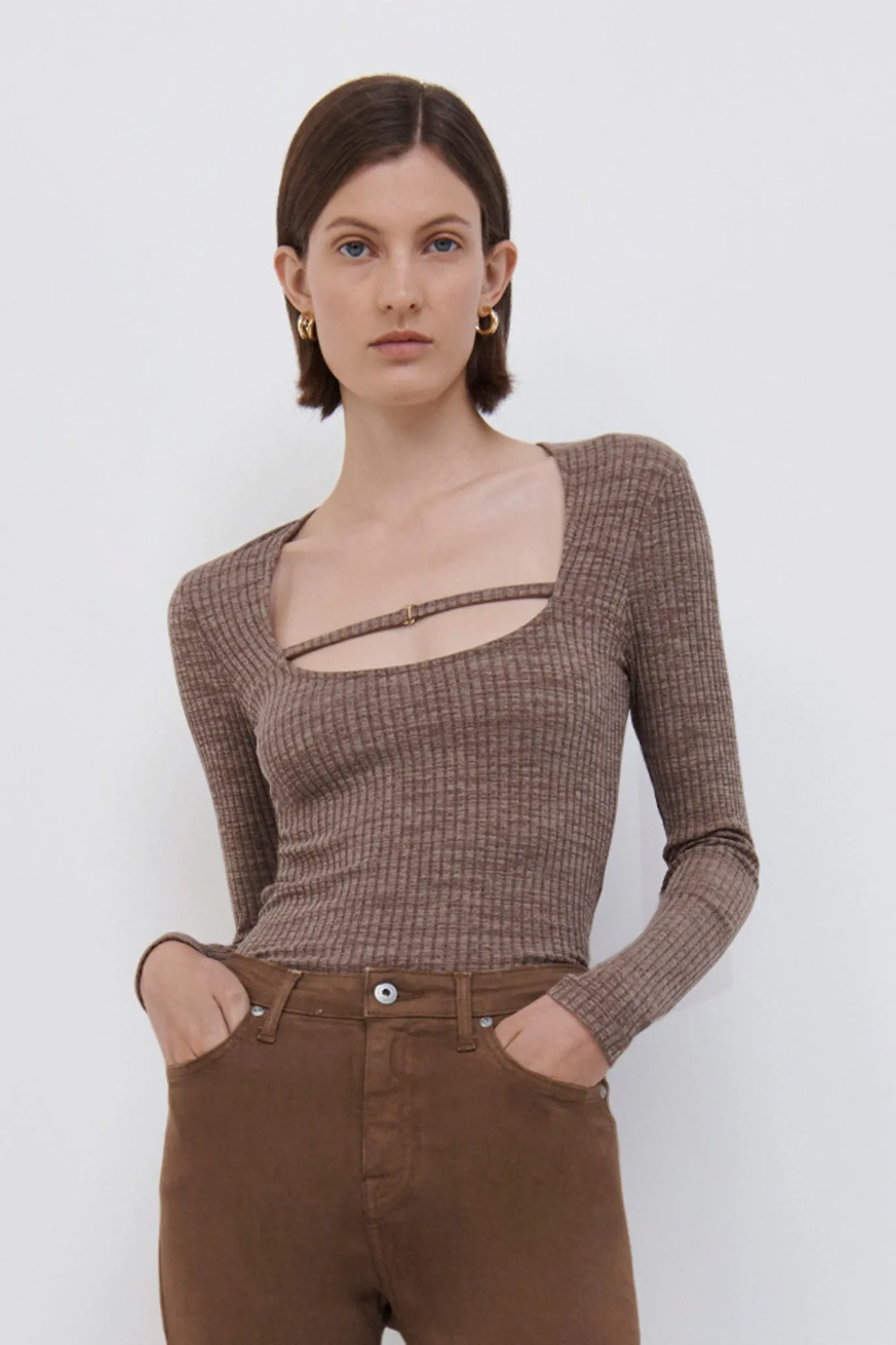 Brenda Melange Top sold by Jonathan Simkhai product image thumbnail 2