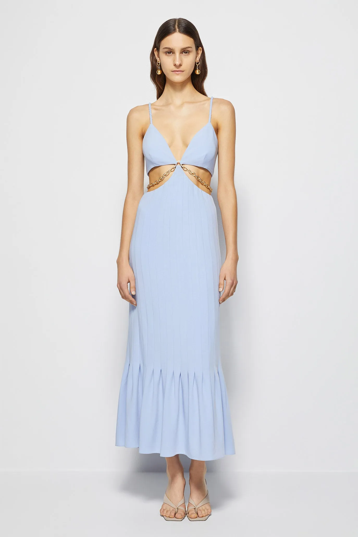 Ayla Eco-Twill Midi Dress sold by Jonathan Simkhai product image thumbnail 5