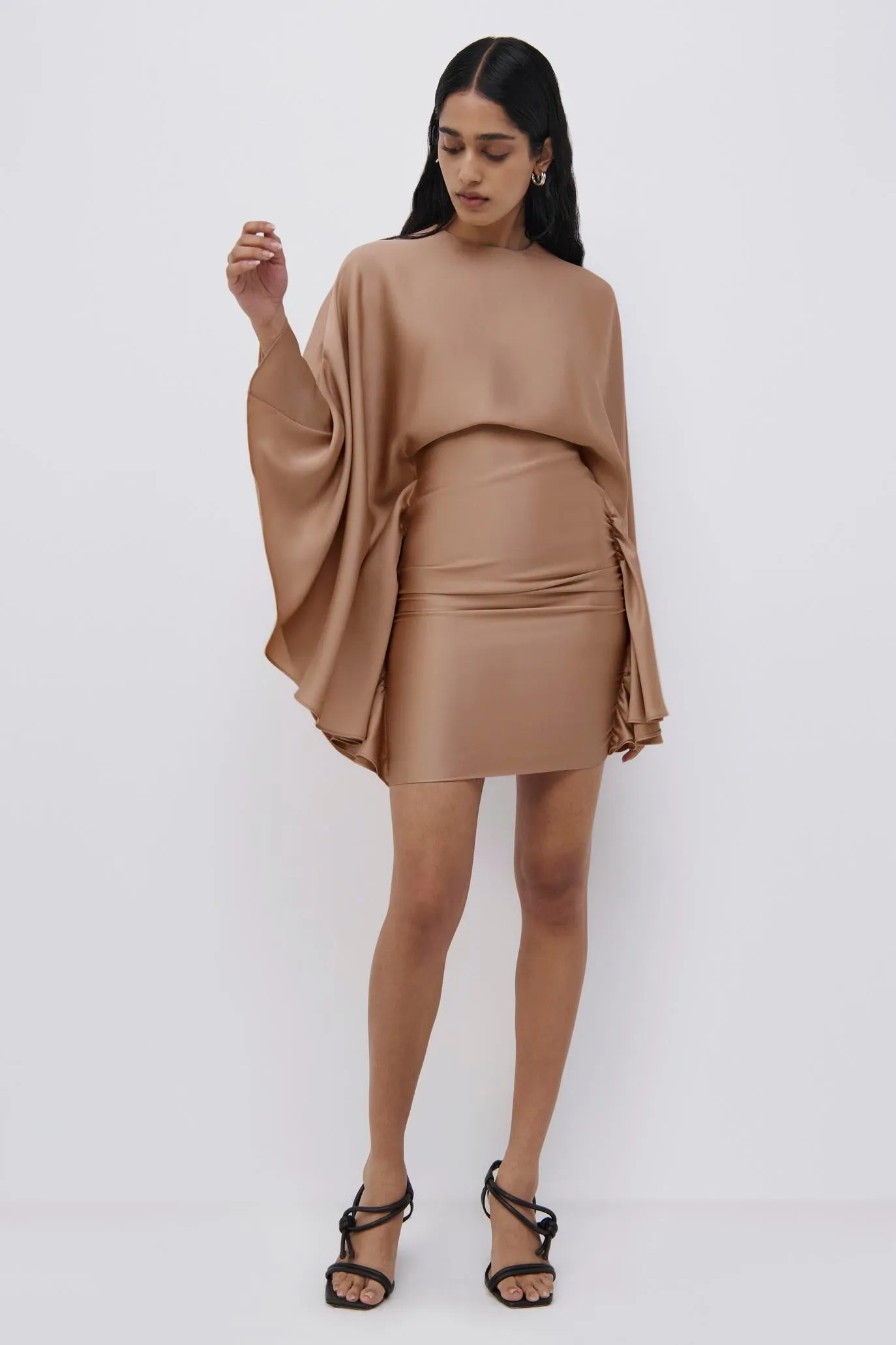 Kadence Bell Sleeve Mini Dress sold by Jonathan Simkhai product image thumbnail 2