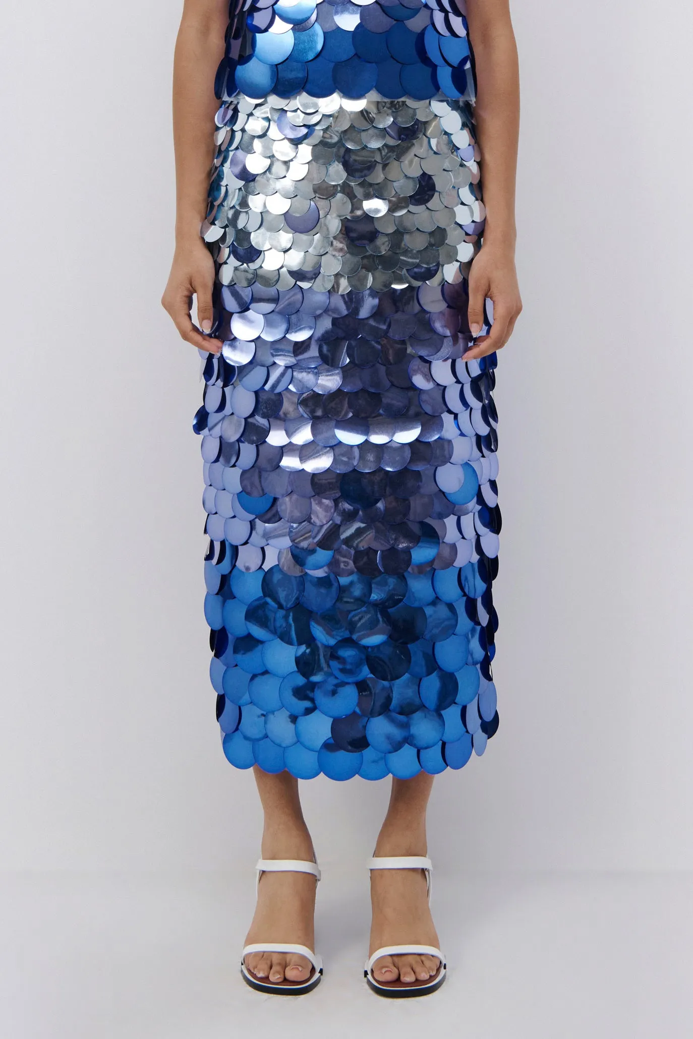 Elvira Ombre Sequin Midi Skirt sold by Jonathan Simkhai product image thumbnail 3