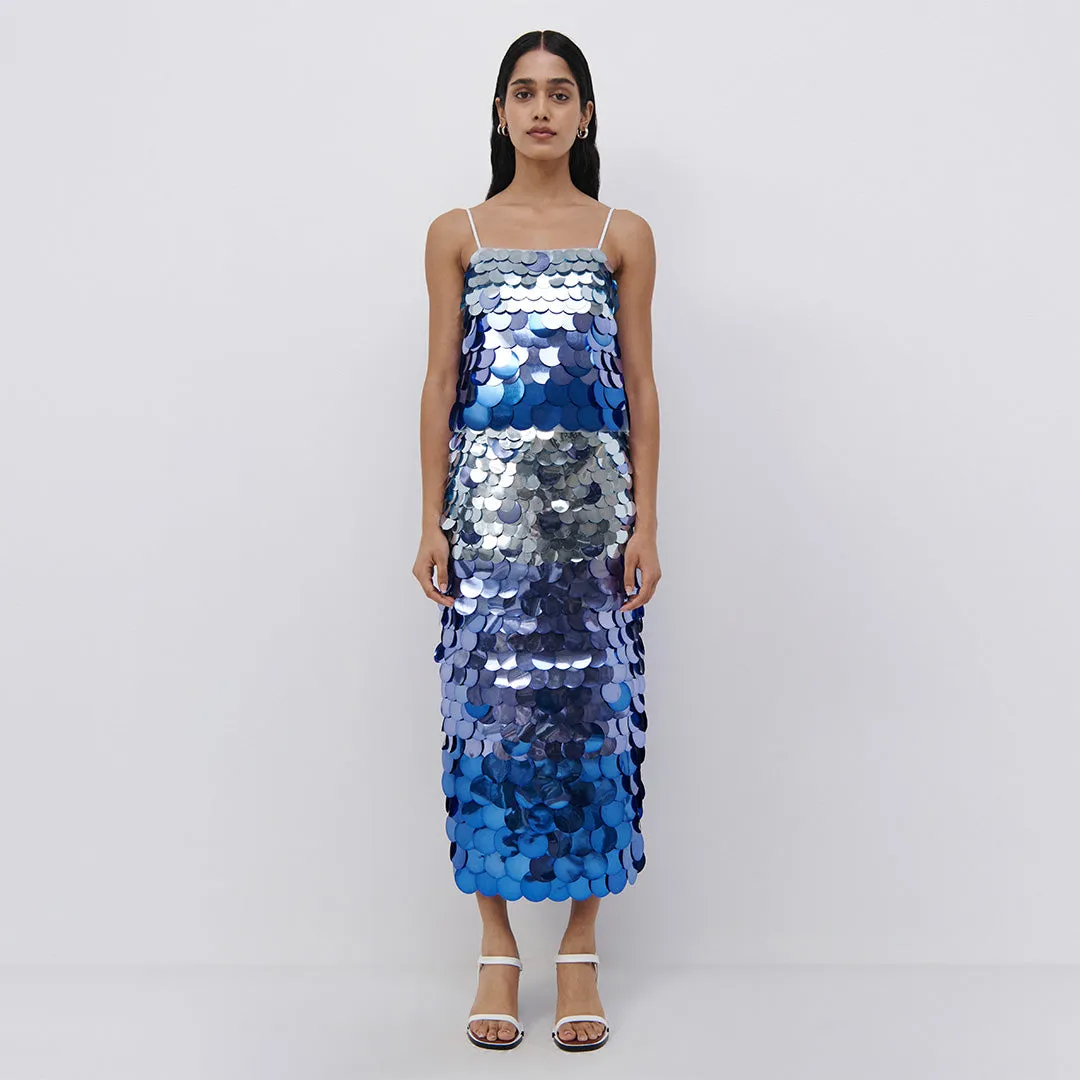 Elvira Ombre Sequin Midi Skirt sold by Jonathan Simkhai