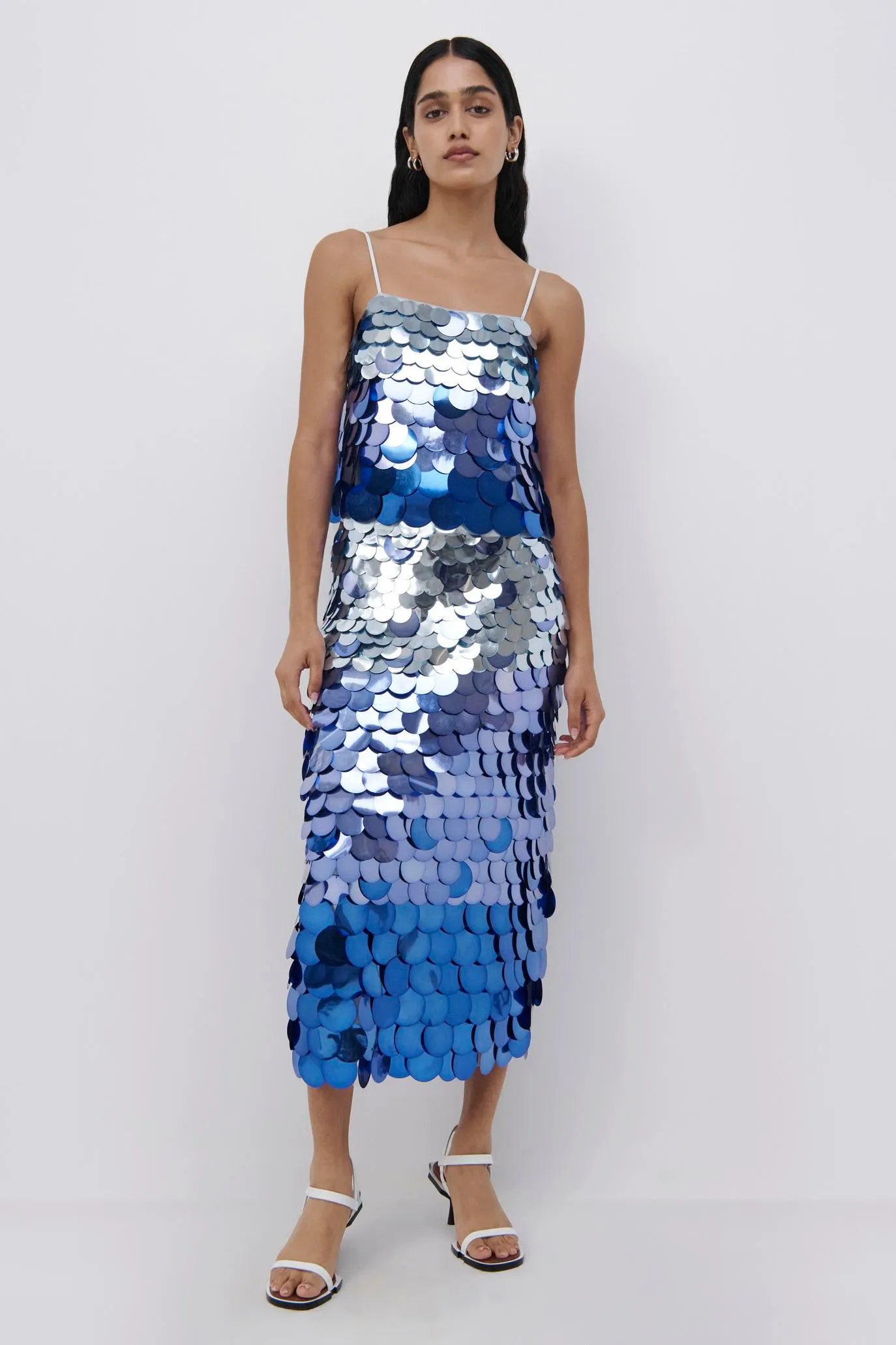Elvira Ombre Sequin Midi Skirt sold by Jonathan Simkhai product image thumbnail 2