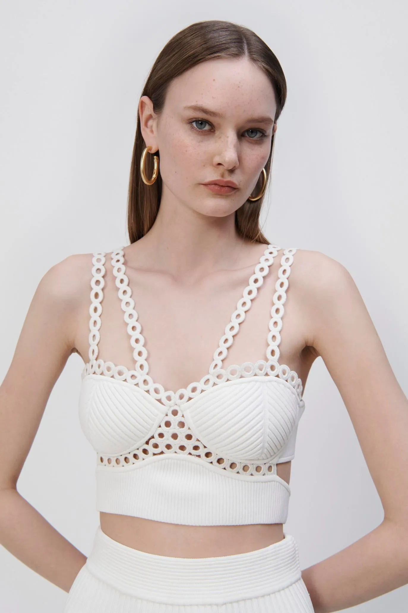 Liana Crochet Ring Bralette sold by Jonathan Simkhai product image thumbnail 4
