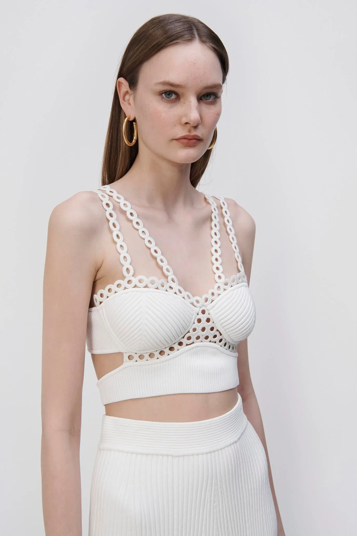Liana Crochet Ring Bralette sold by Jonathan Simkhai product image thumbnail 2
