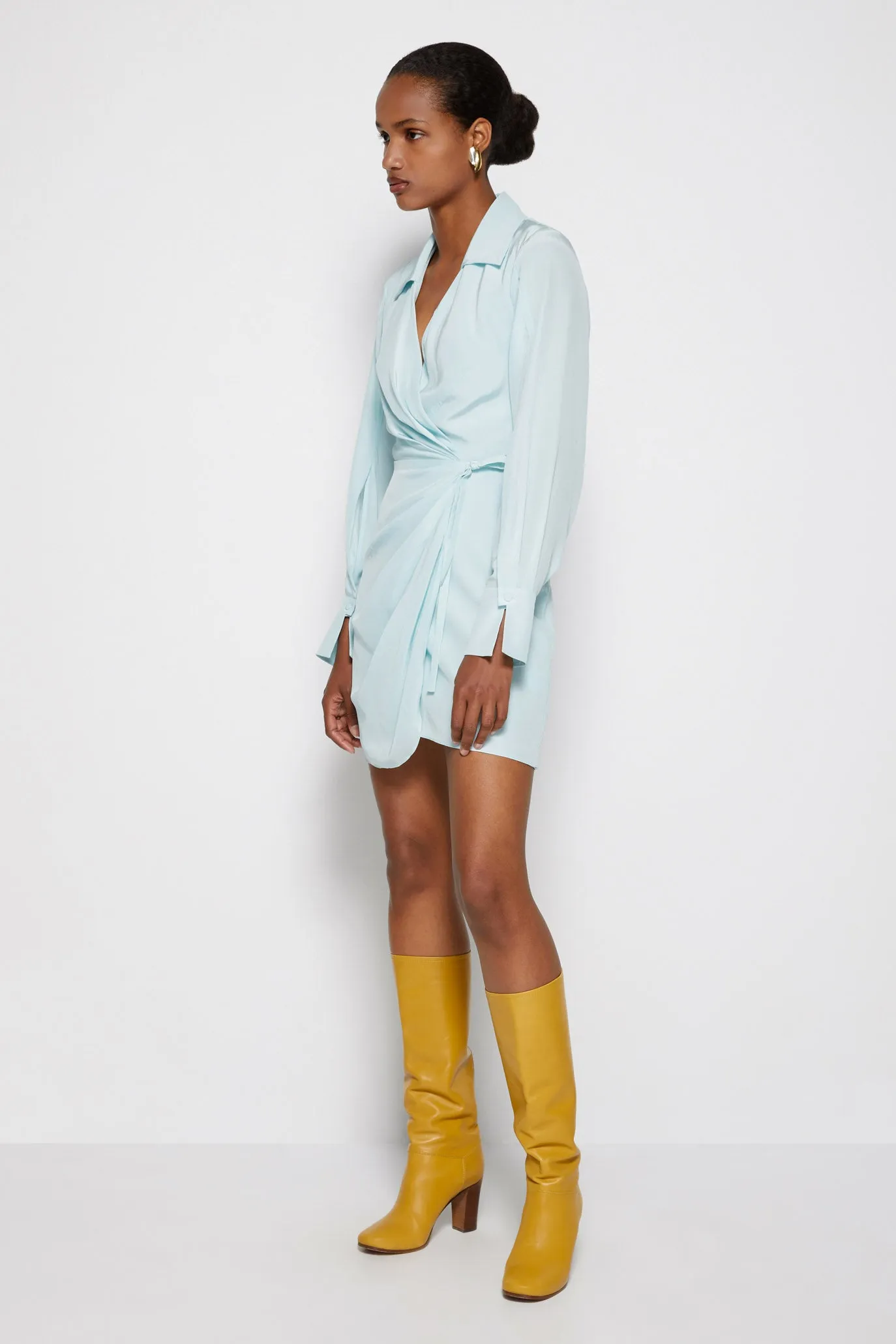 Destiny Essential Wrap Dress sold by Jonathan Simkhai product image thumbnail 5