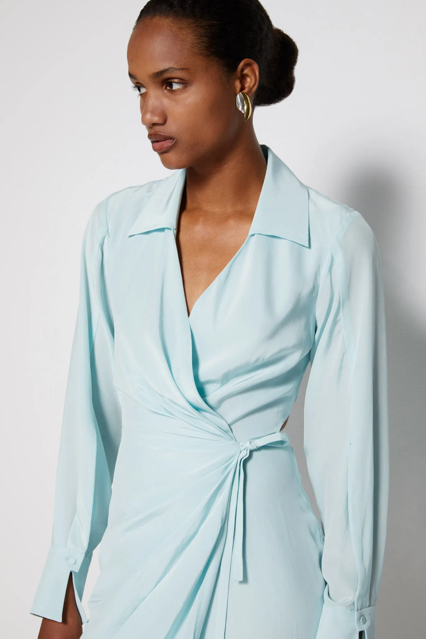 Destiny Essential Wrap Dress sold by Jonathan Simkhai product image thumbnail 2