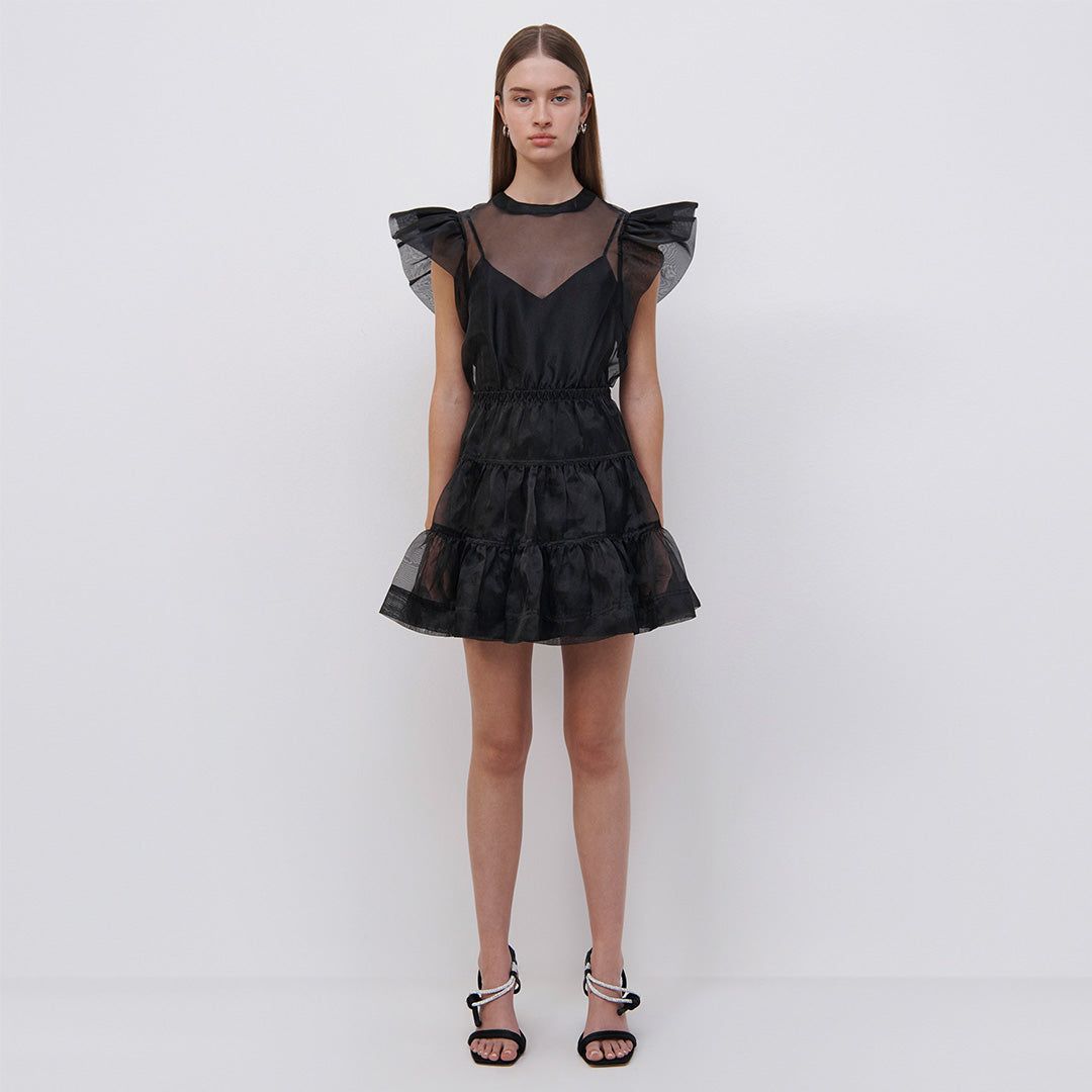 Monique Organza Ruffle Mini Dress sold by Jonathan Simkhai