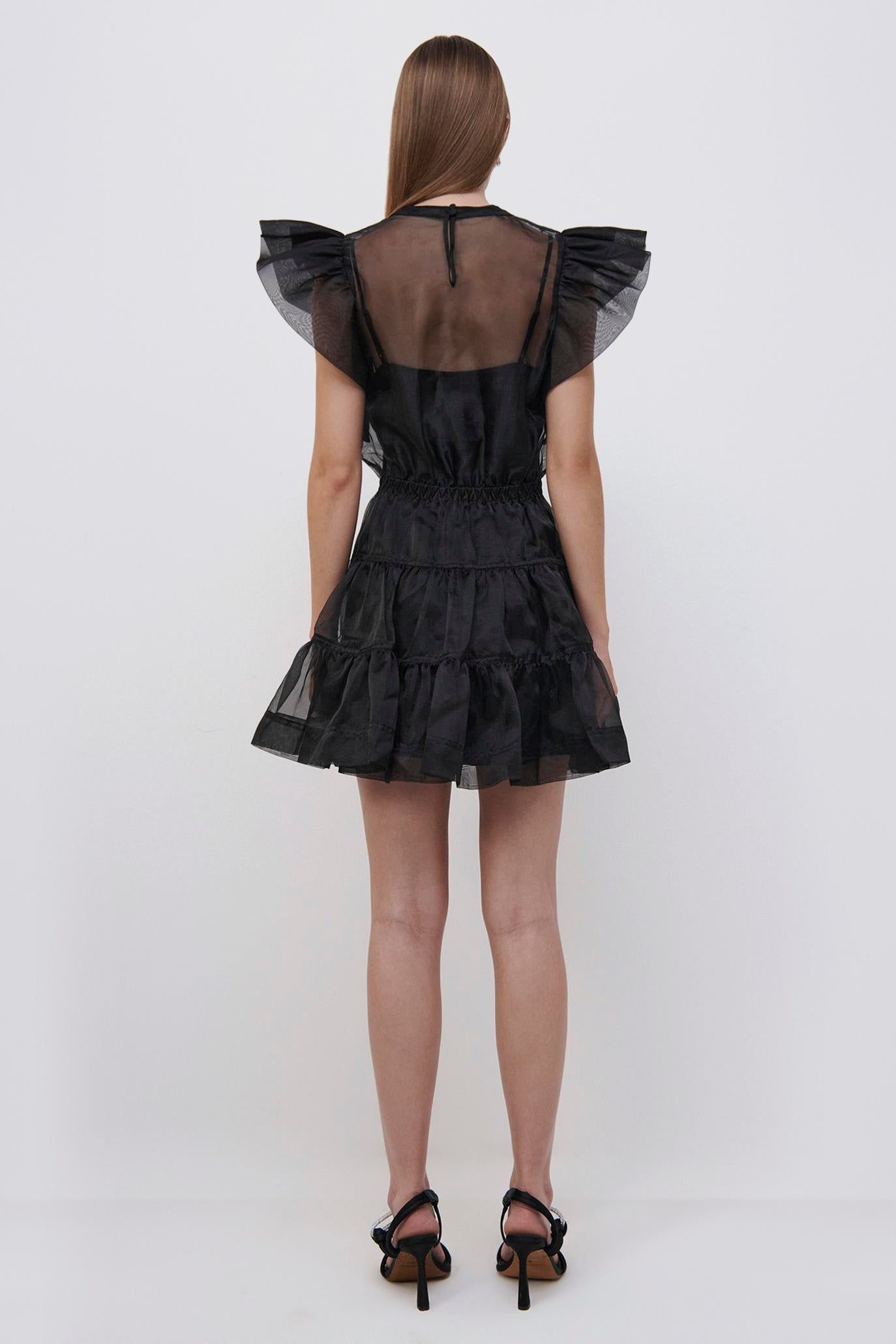 Monique Organza Ruffle Mini Dress sold by Jonathan Simkhai product image thumbnail 6