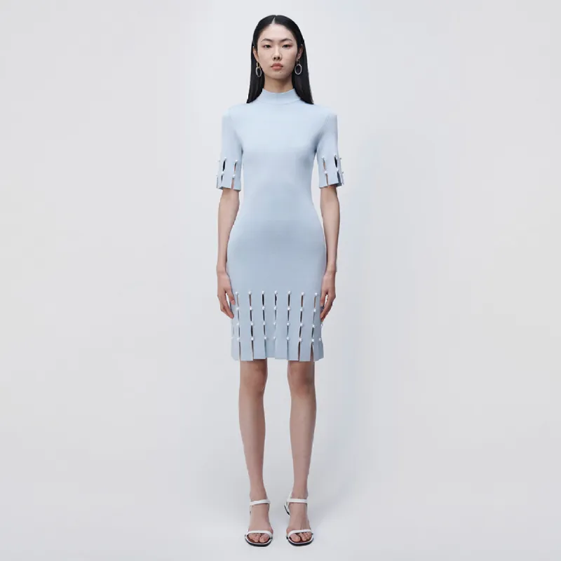 Dina Compact Rib Mini Dress made by Jonathan Simkhai