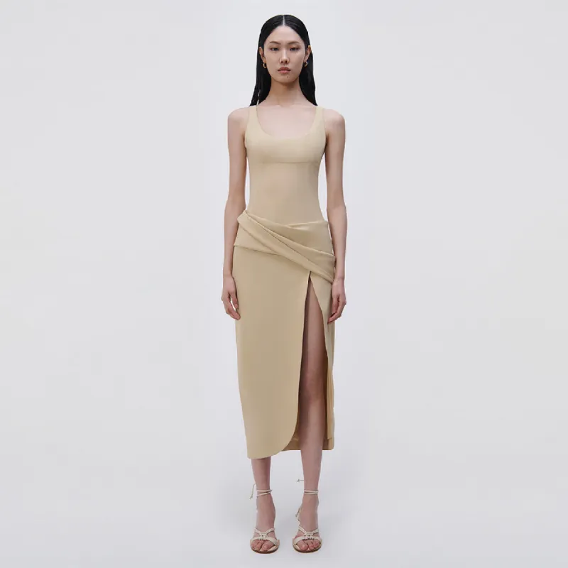 Angeline Draped Midi Dress made by Jonathan Simkhai
