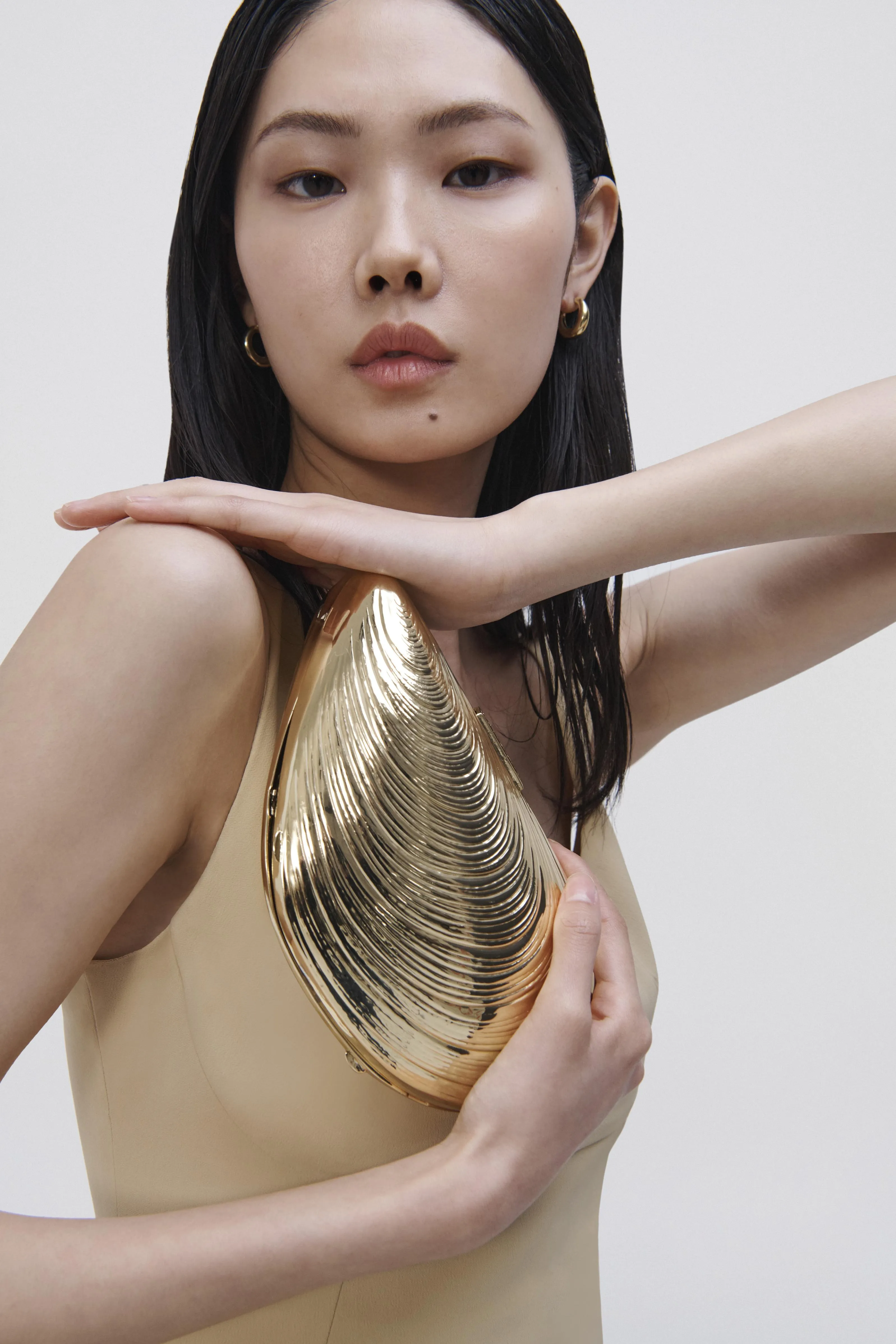 Angeline Draped Midi Dress sold by Jonathan Simkhai product image thumbnail 3