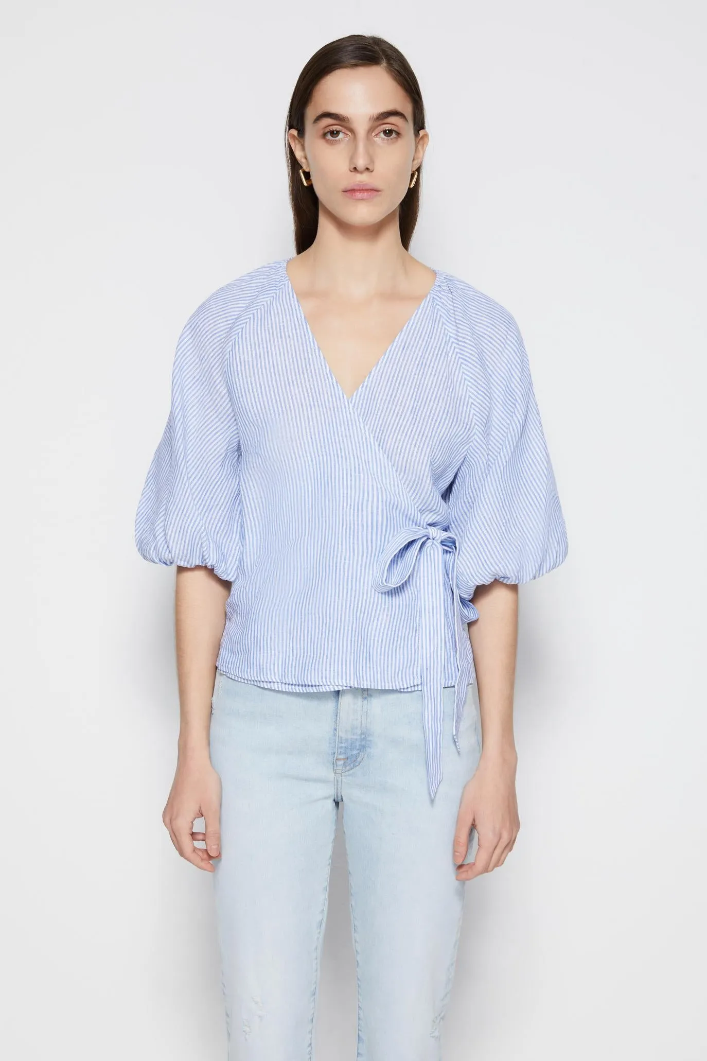 Katrina Linen Top sold by Jonathan Simkhai