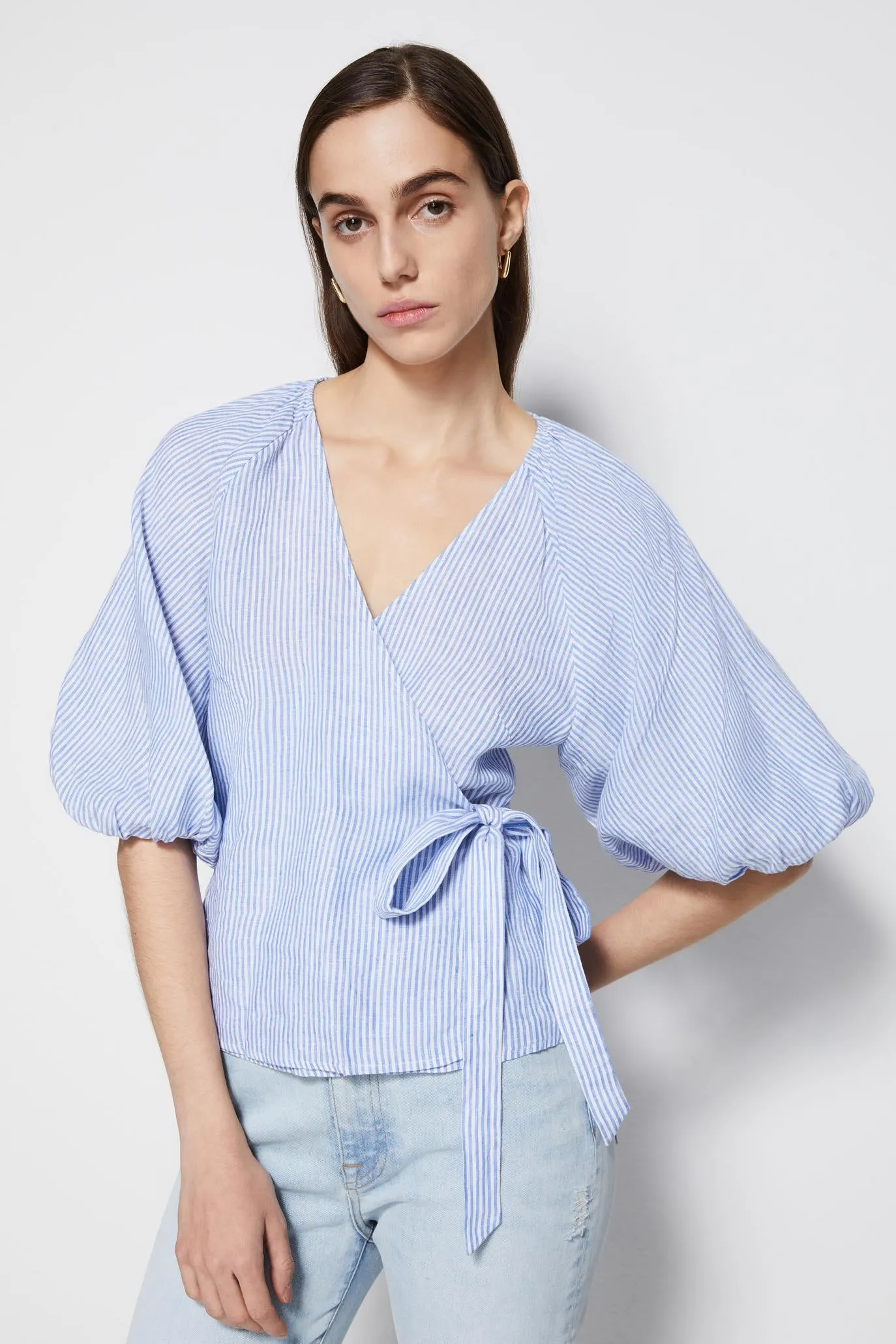 Katrina Linen Top sold by Jonathan Simkhai product image thumbnail 3