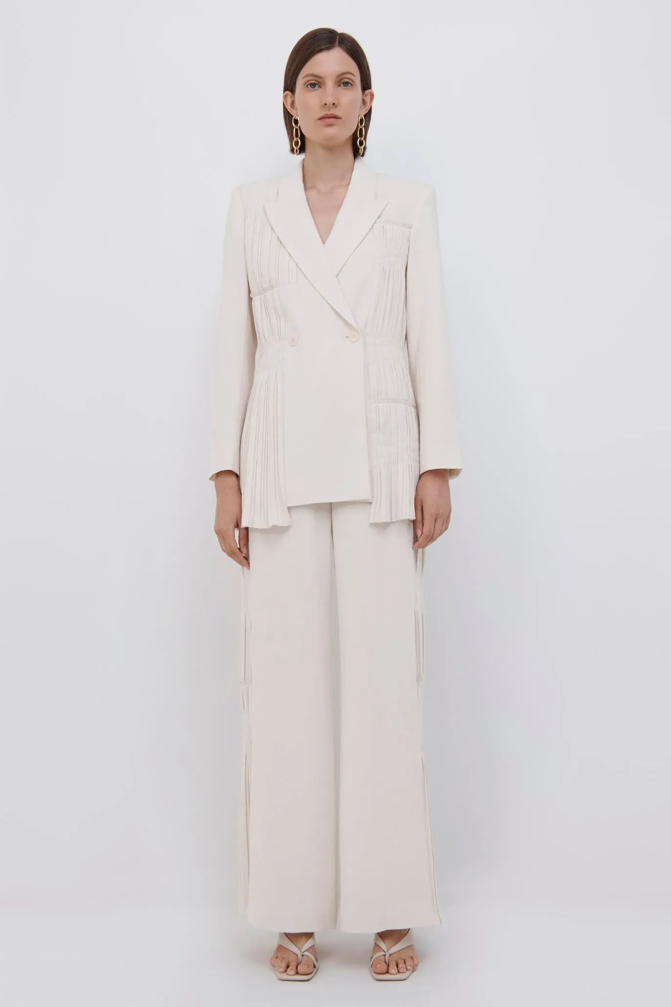 Kerry Pleated Wide Leg Pant sold by Jonathan Simkhai product image thumbnail 5